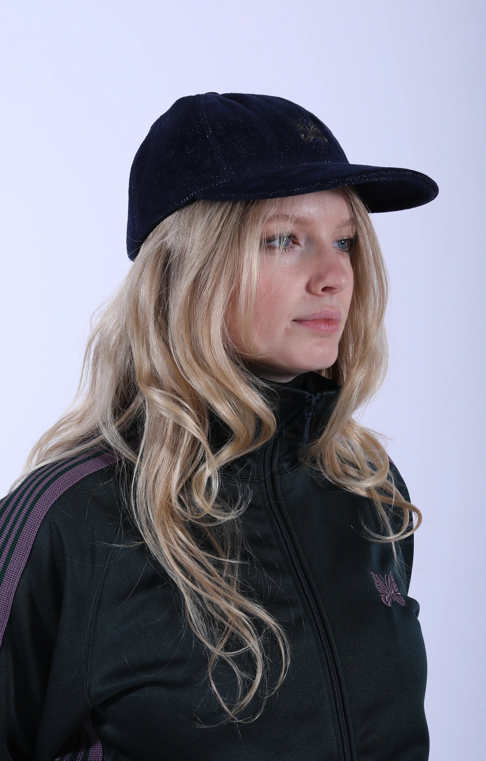 Baseball Cap Washi Chenille Indigo