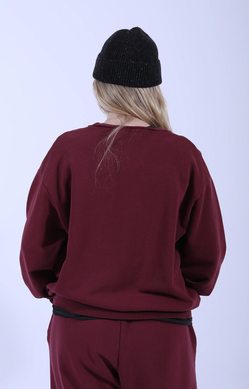 8oz New Crew Sweatshirt Burgundy