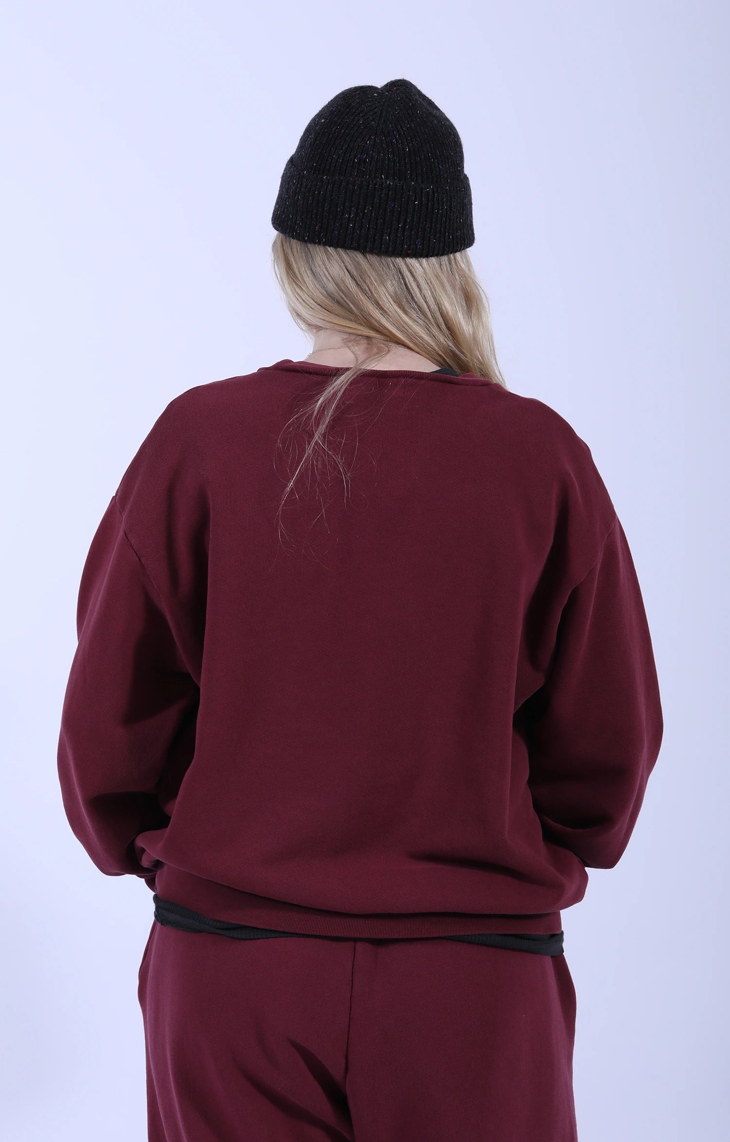 8oz New Crew Sweatshirt Burgundy