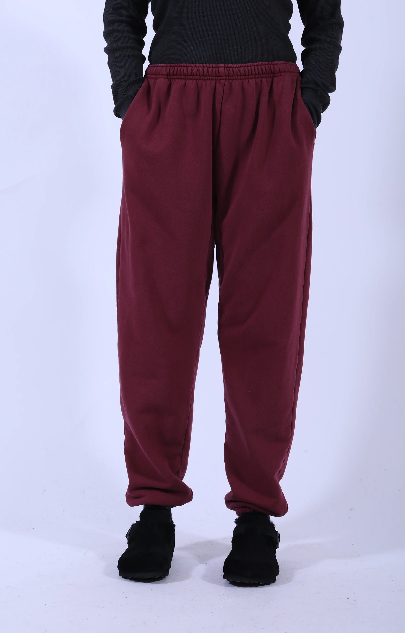 8oz New Sweat Pants Burgundy
