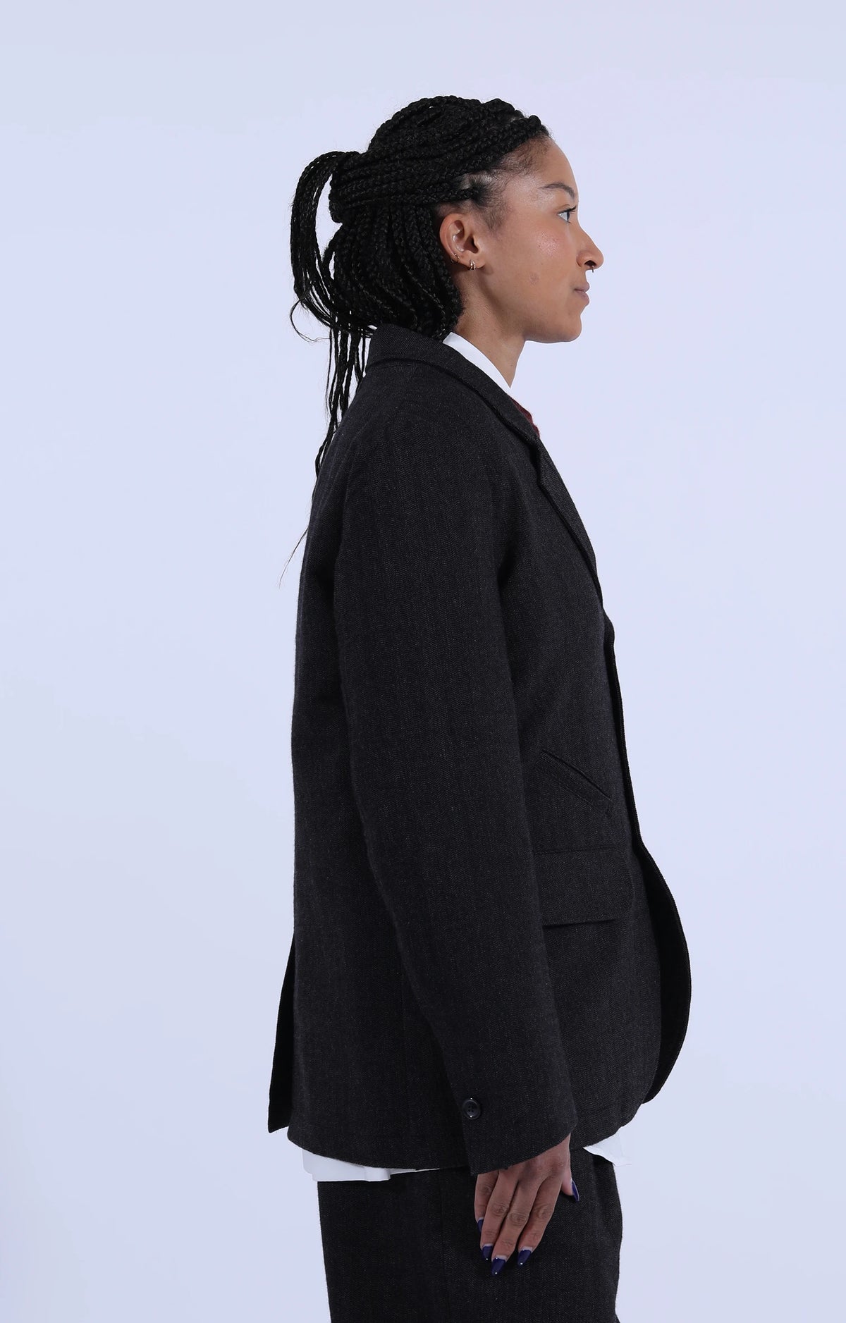 Ellis Jacket Herringbone Anthracite