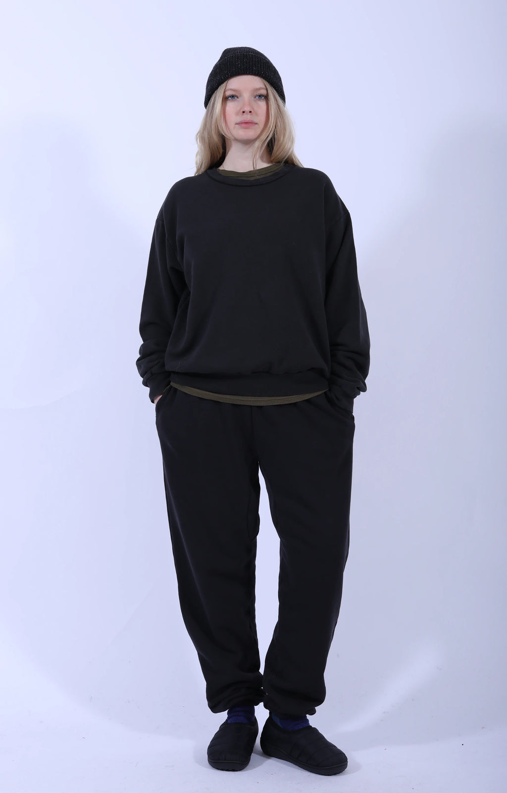 8oz New Sweat Pants Black