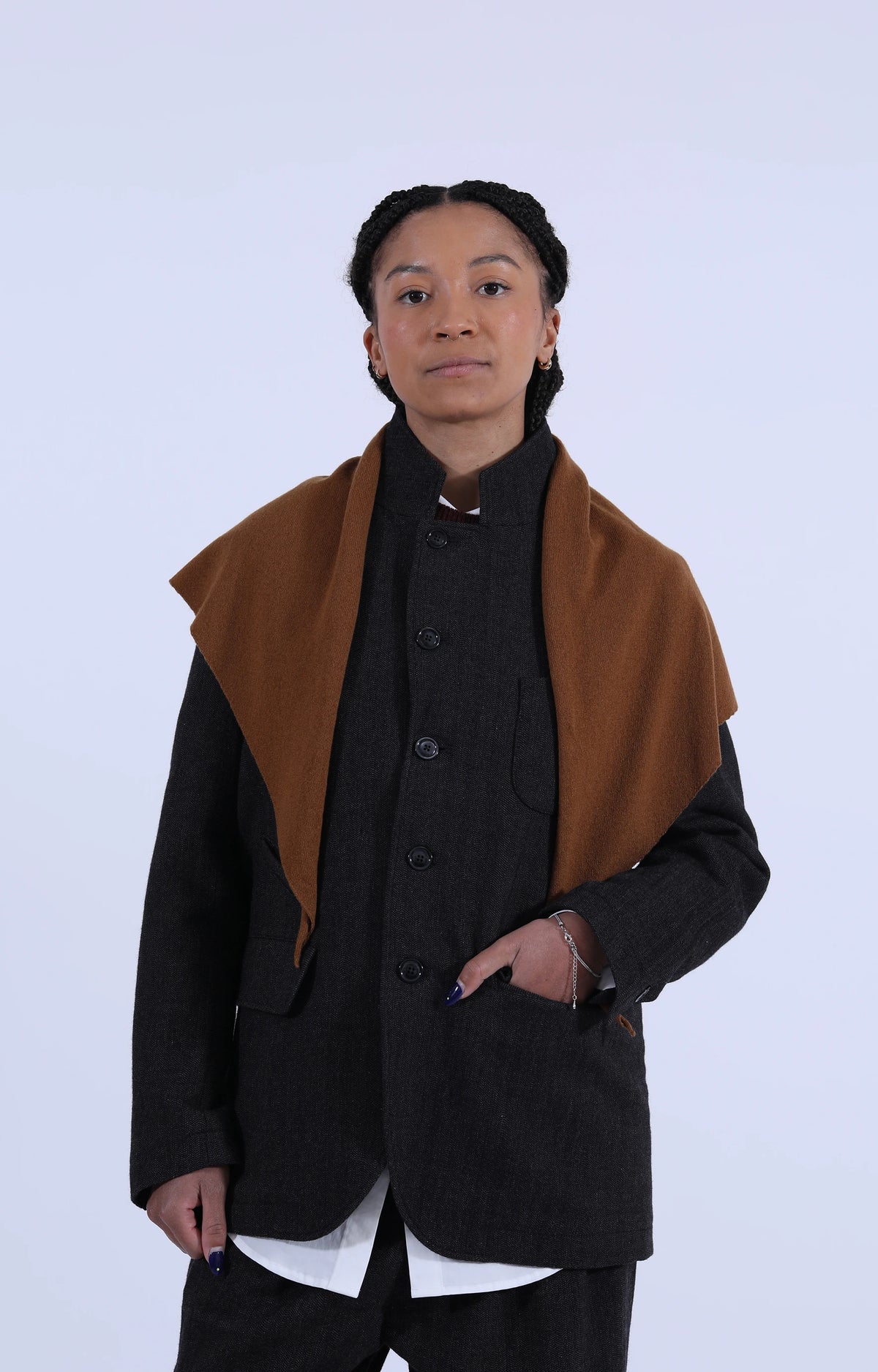 Cashmere Neckerchief Vintage Vicuna