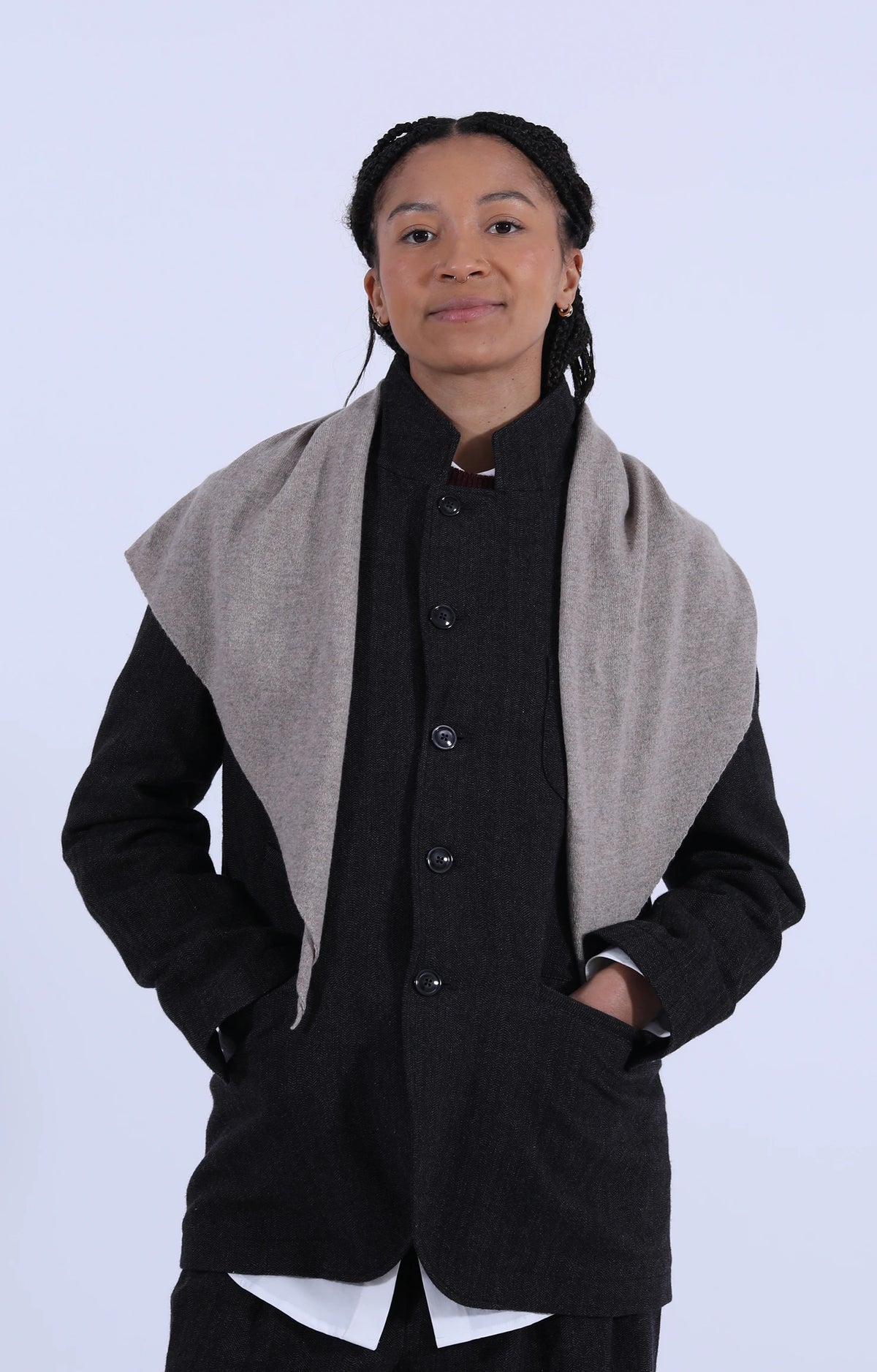 Cashmere Neckerchief Moondust