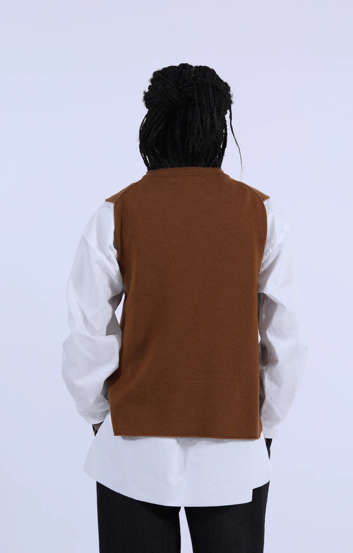 Tabard Vest w/ Pocket Vintage Vicuna