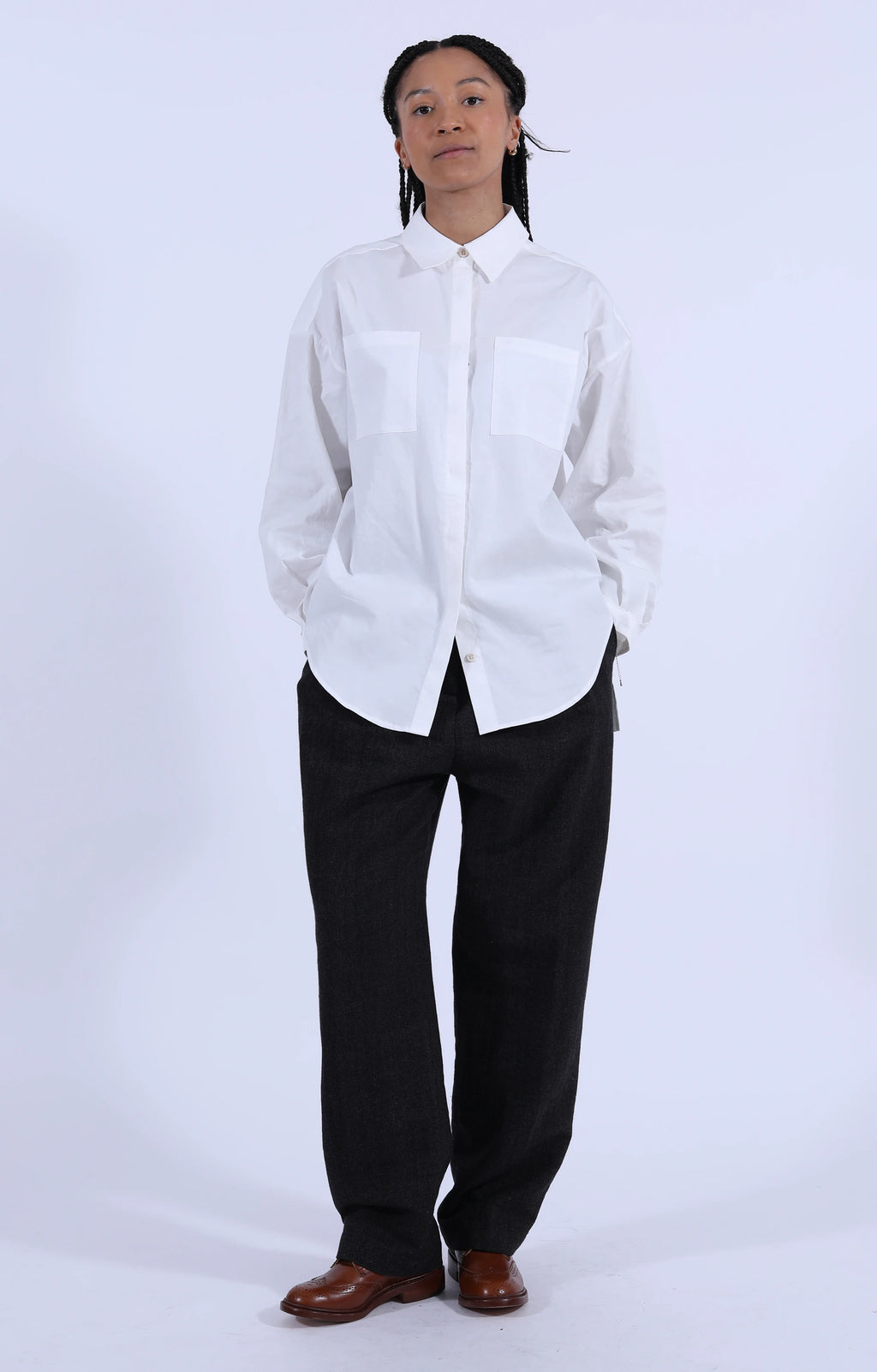 Modula Shirt Poplin White