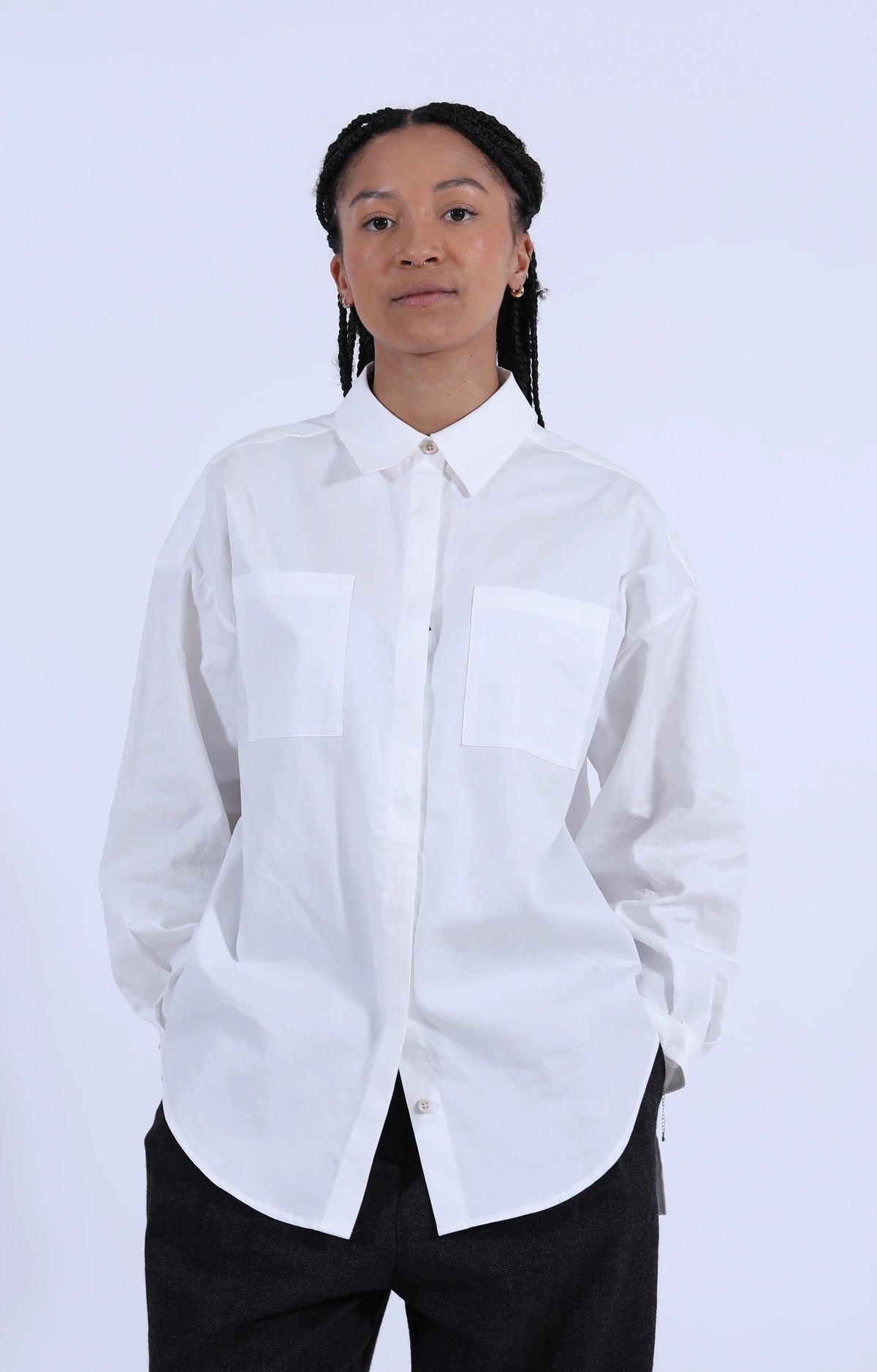 Modula Shirt Poplin White