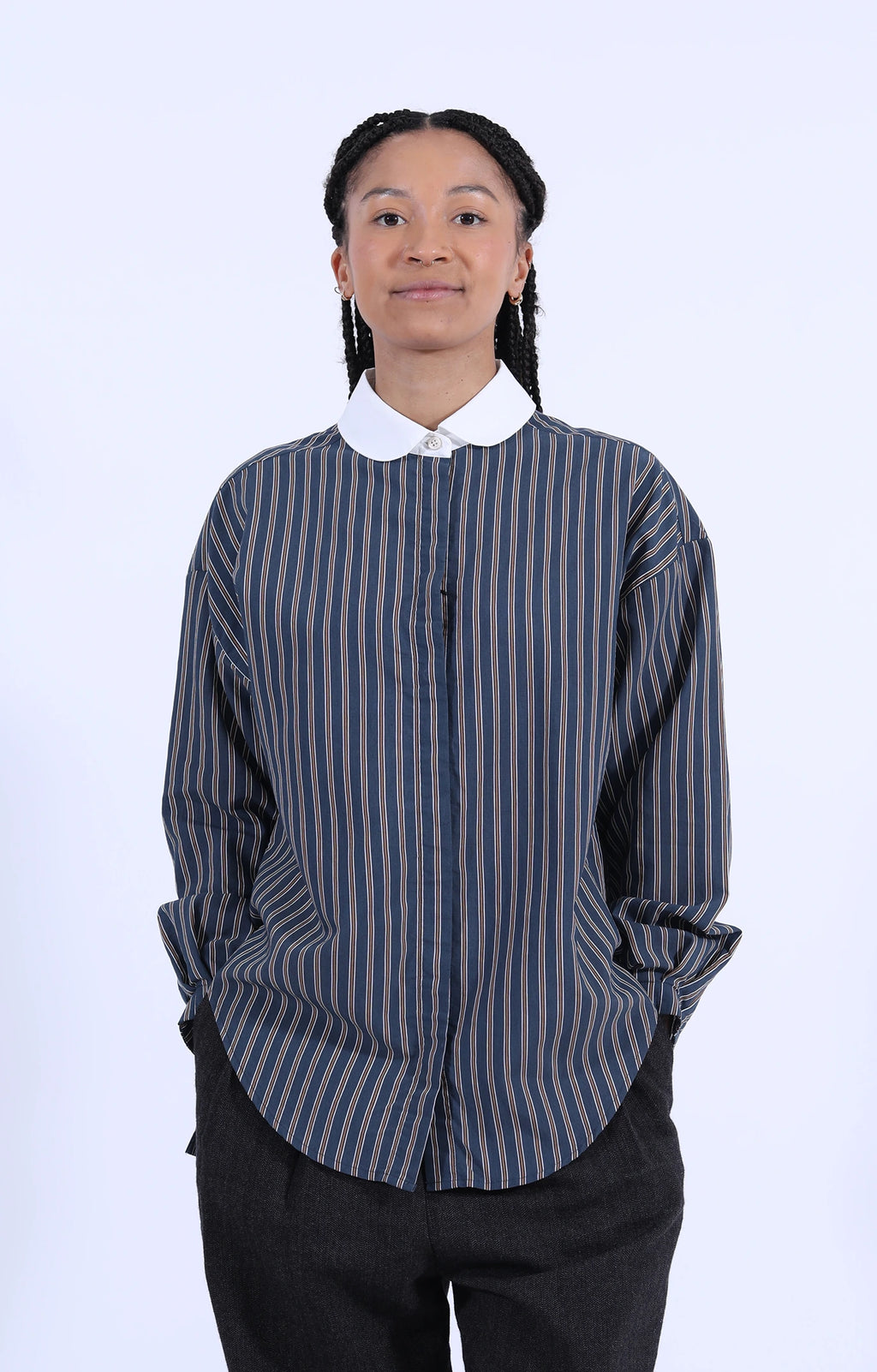 Linea Shirt Stripes Bluboy/Meringa