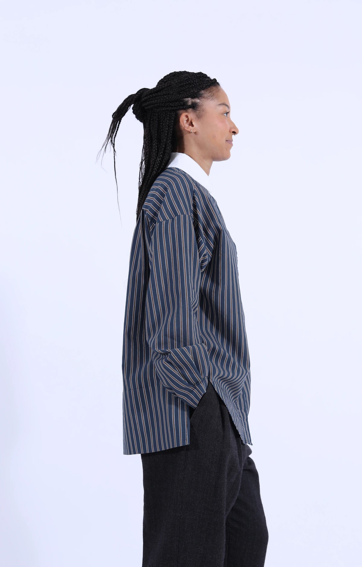 Linea Shirt Stripes Bluboy/Meringa