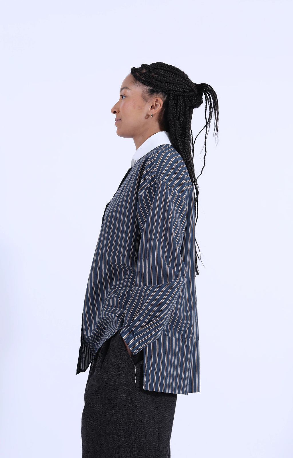 Linea Shirt Stripes Bluboy/Meringa