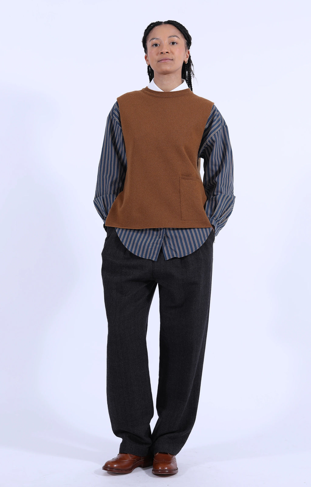 Linea Shirt Stripes Bluboy/Meringa