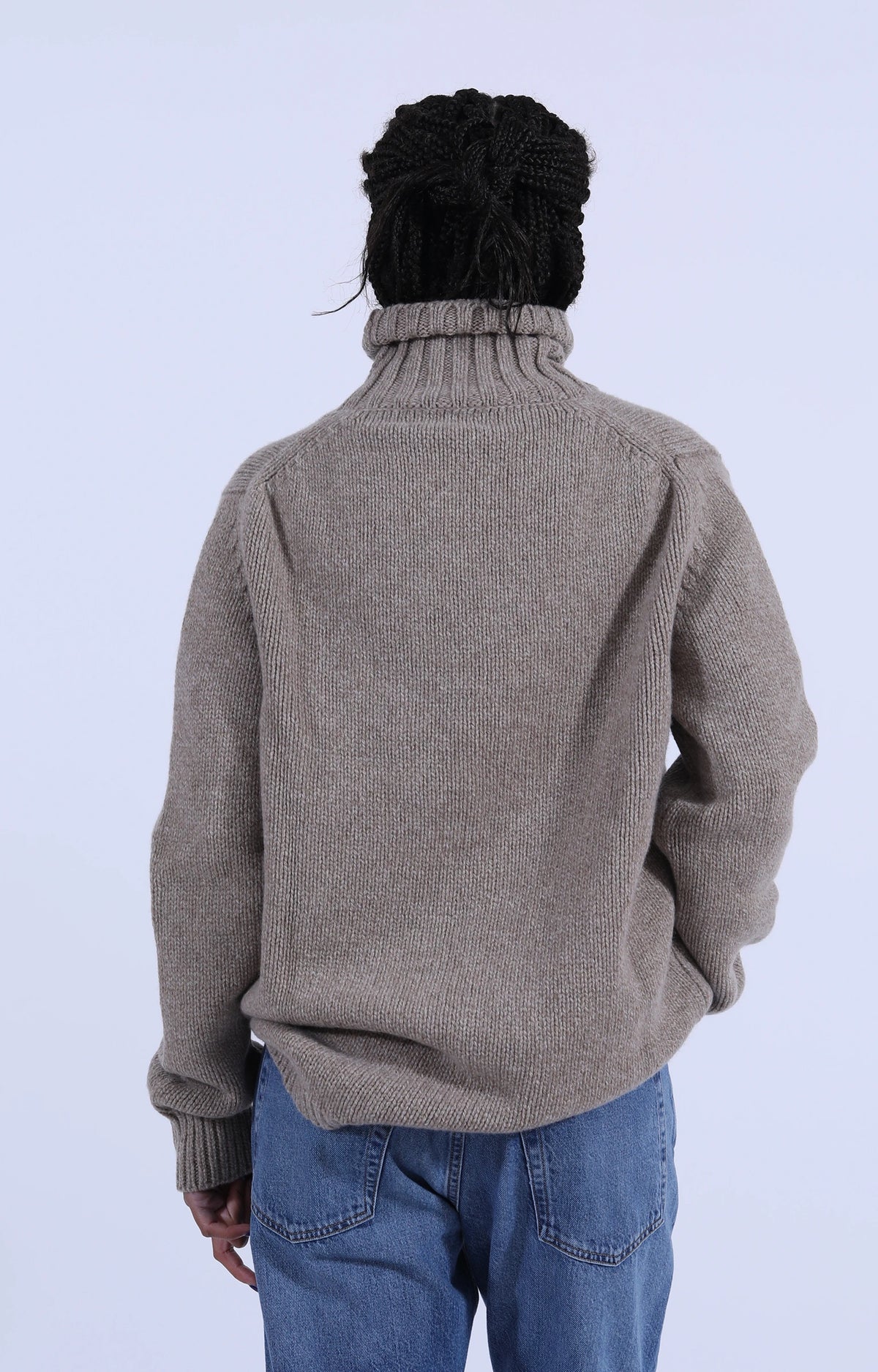 Roll Collar Pullover Moondust