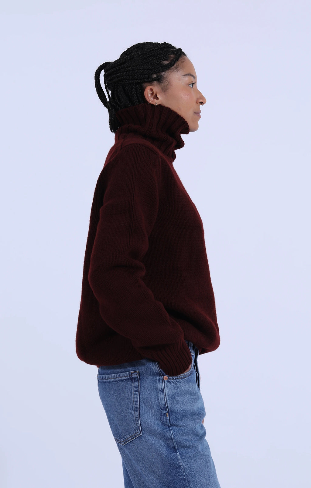 Roll Collar Pullover Port