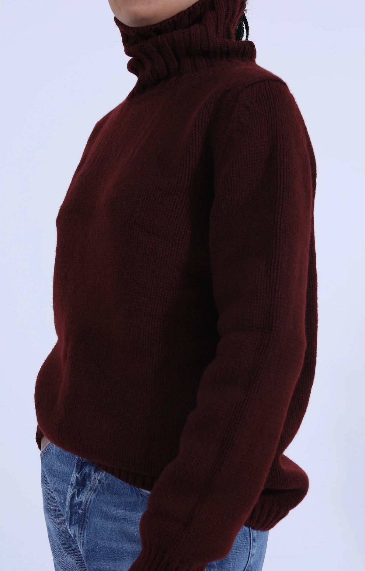 Roll Collar Pullover Port