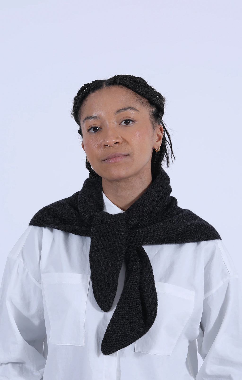 Cashmere Foulard Charcoal
