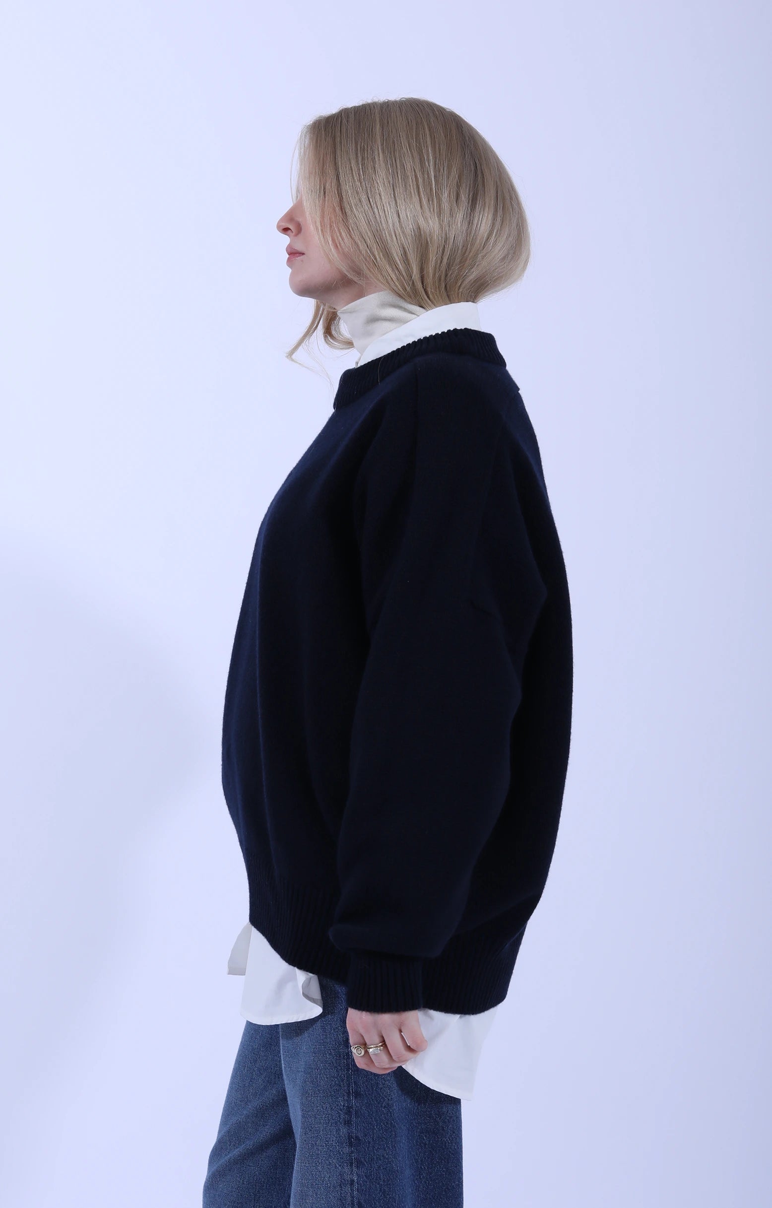 Meri Saddle Crew Jumper Marino