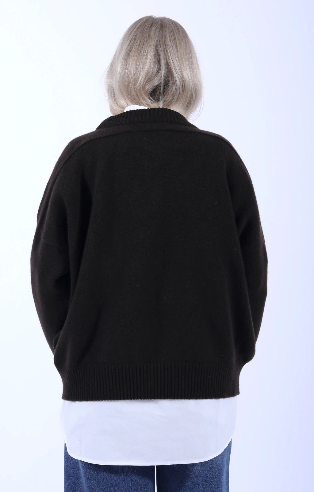 Meri Saddle Crew Jumper Caffe