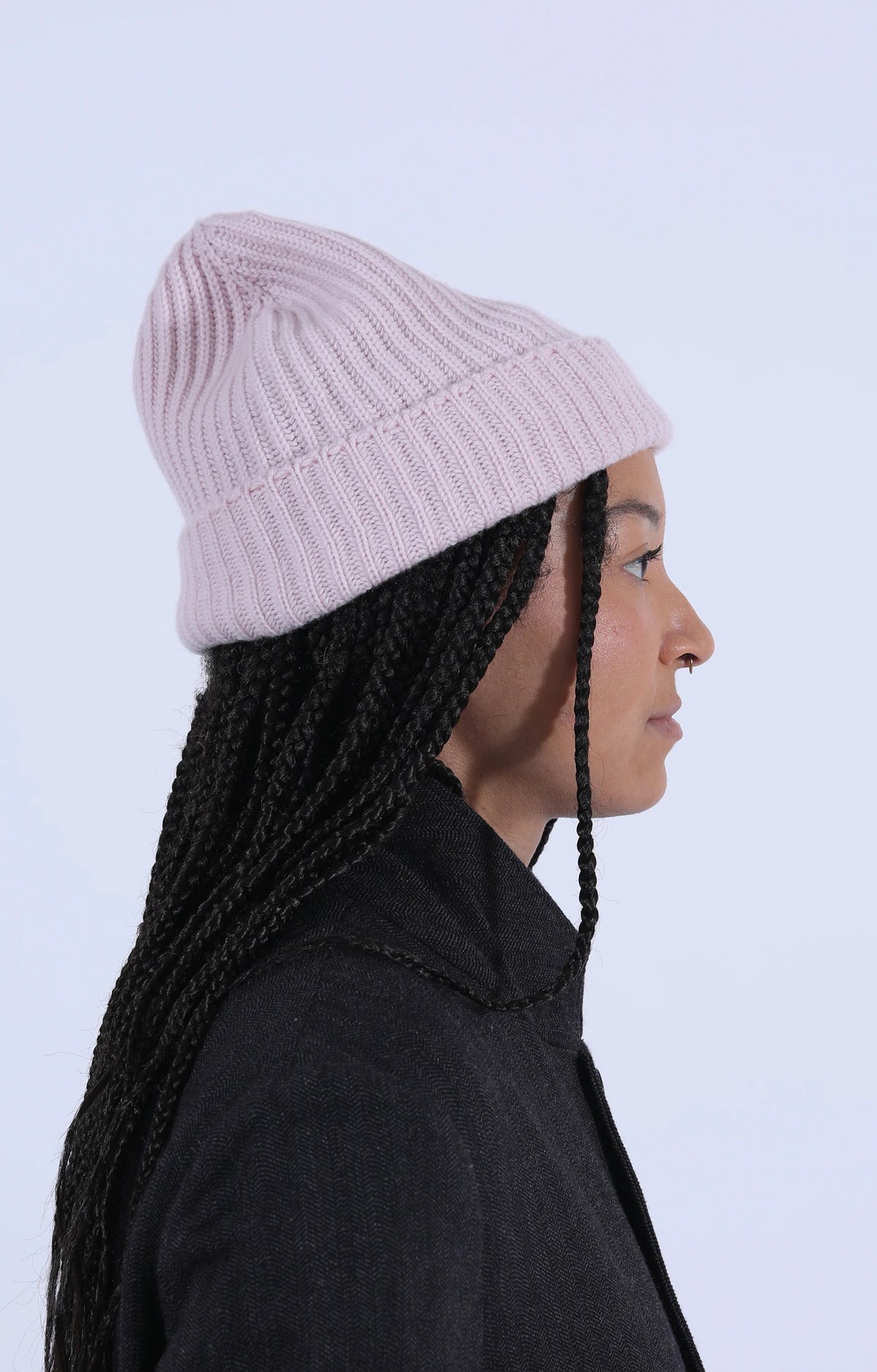 Cashmere Rib Beanie Cherry Blossom