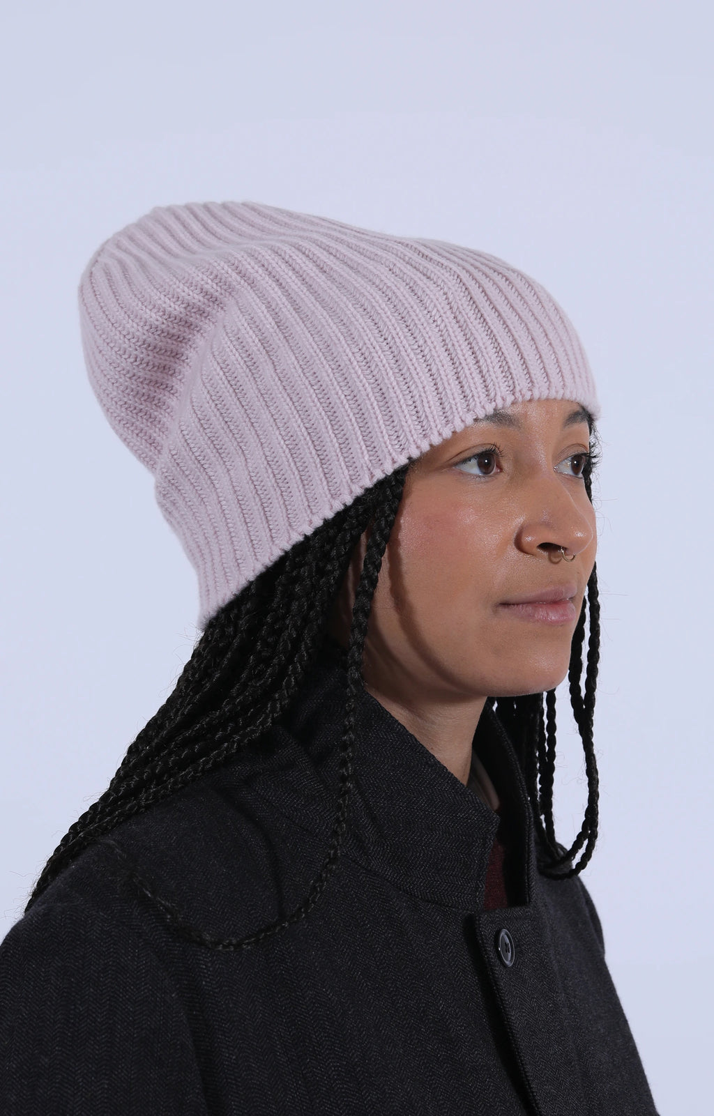 Cashmere Rib Beanie Cherry Blossom
