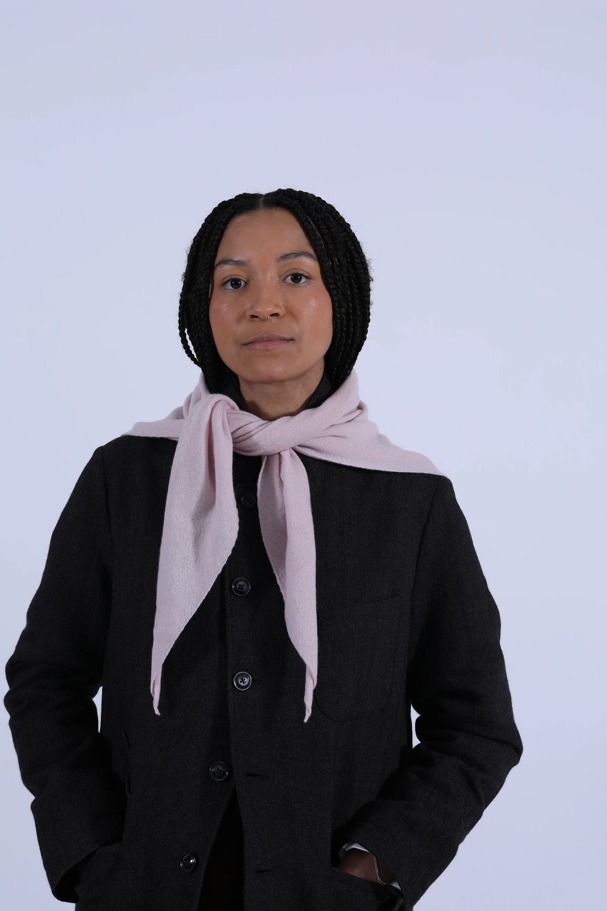 Cashmere Neckerchief Cherry Blossom