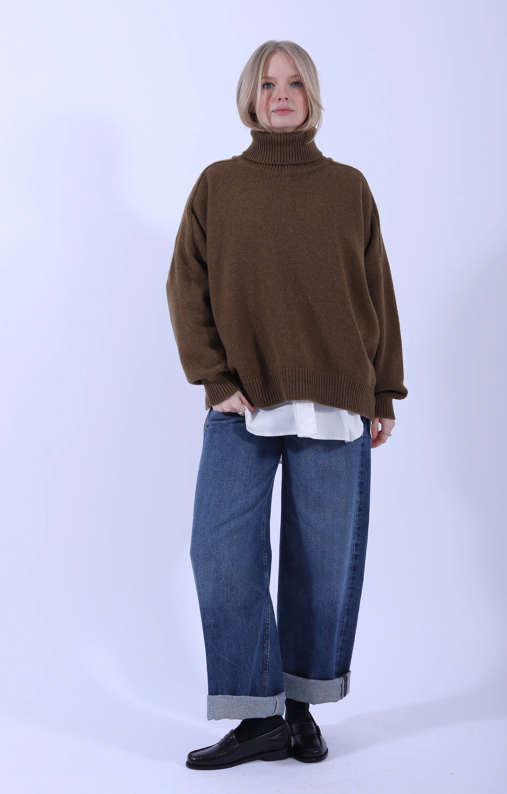 Meri Saddle Jumper Corteccia