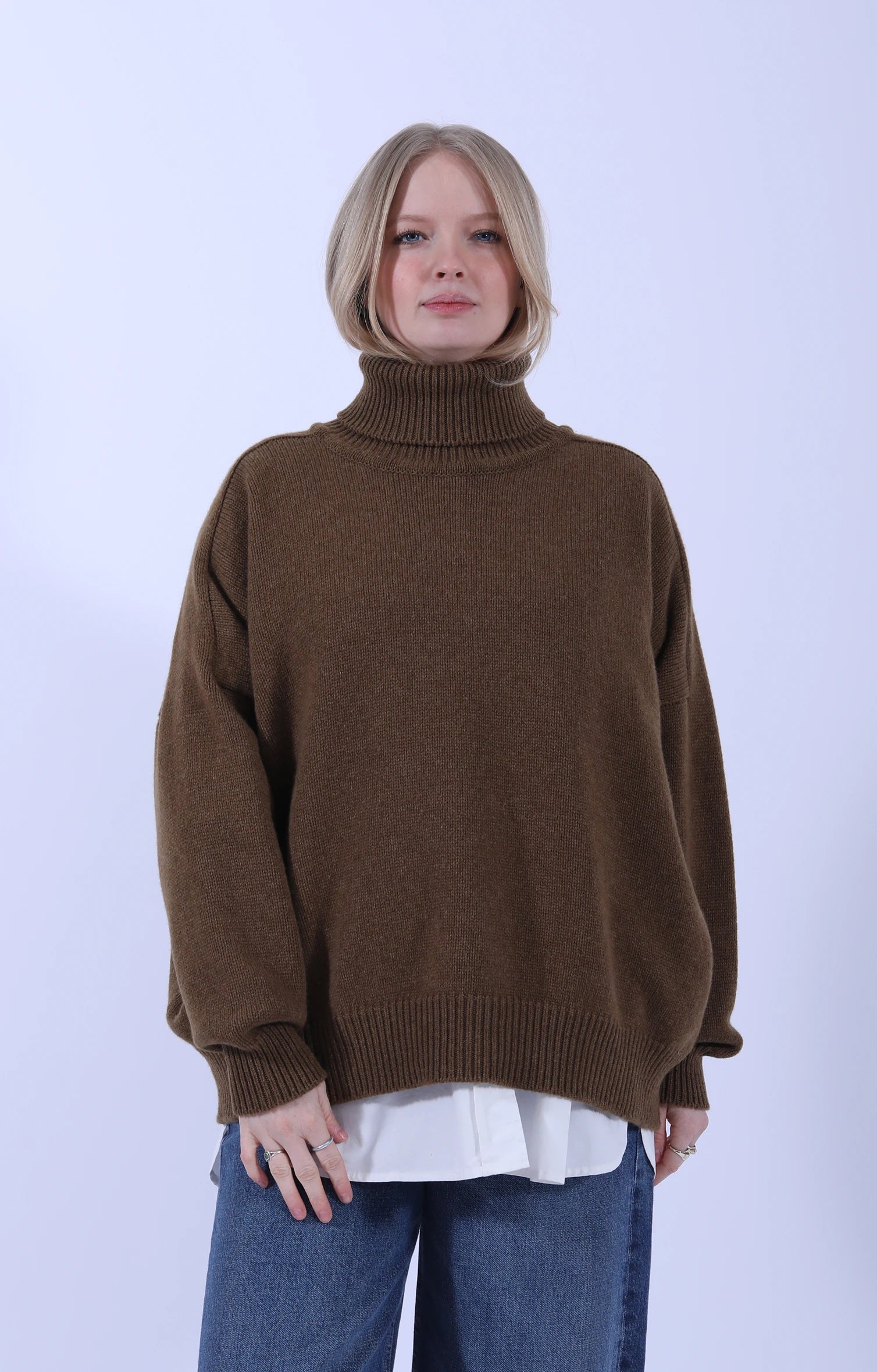Meri Saddle Jumper Corteccia