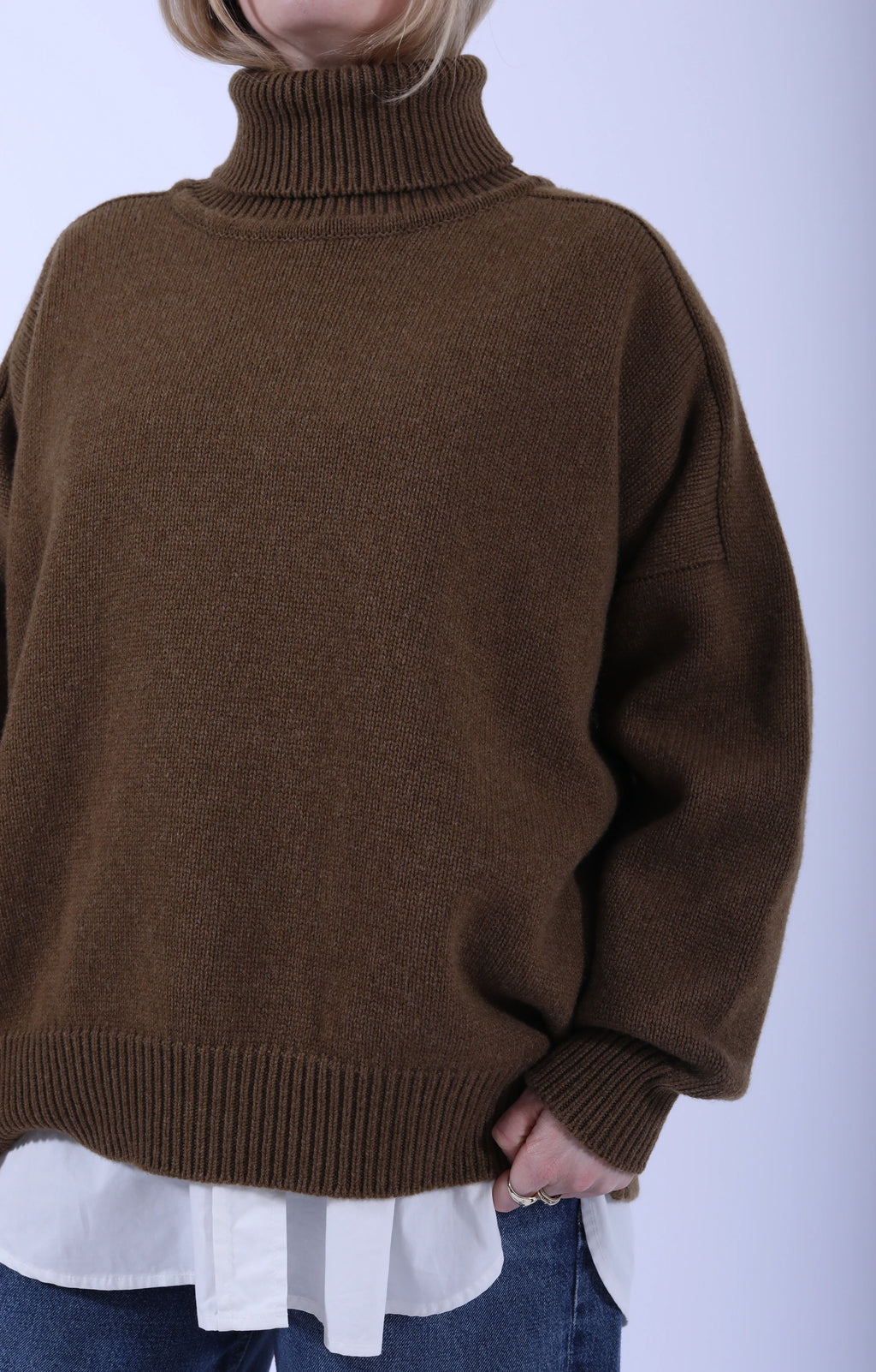 Meri Saddle Jumper Corteccia