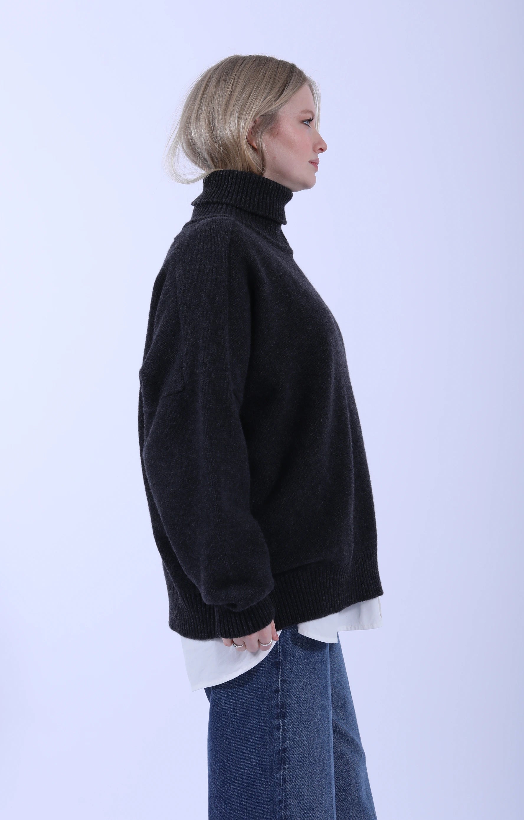 Meri Saddle Jumper Charcoal