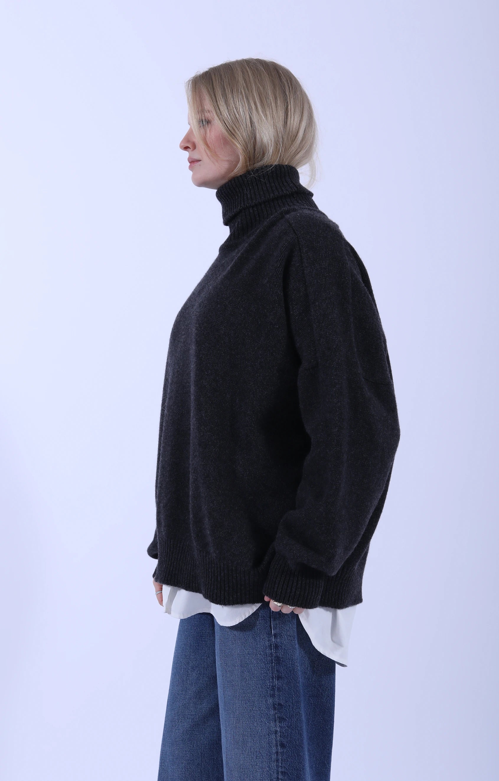 Meri Saddle Jumper Charcoal