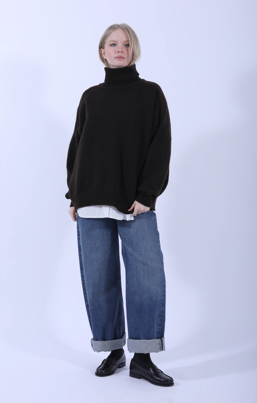 Meri Saddle Jumper Caffe