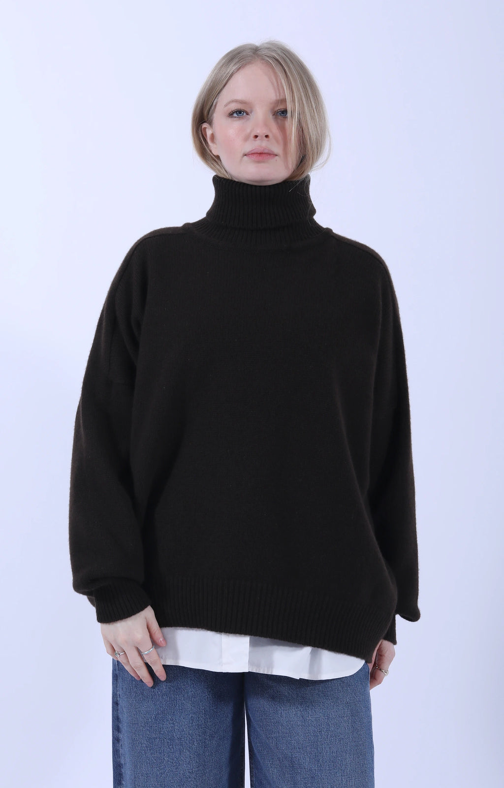 Meri Saddle Jumper Caffe