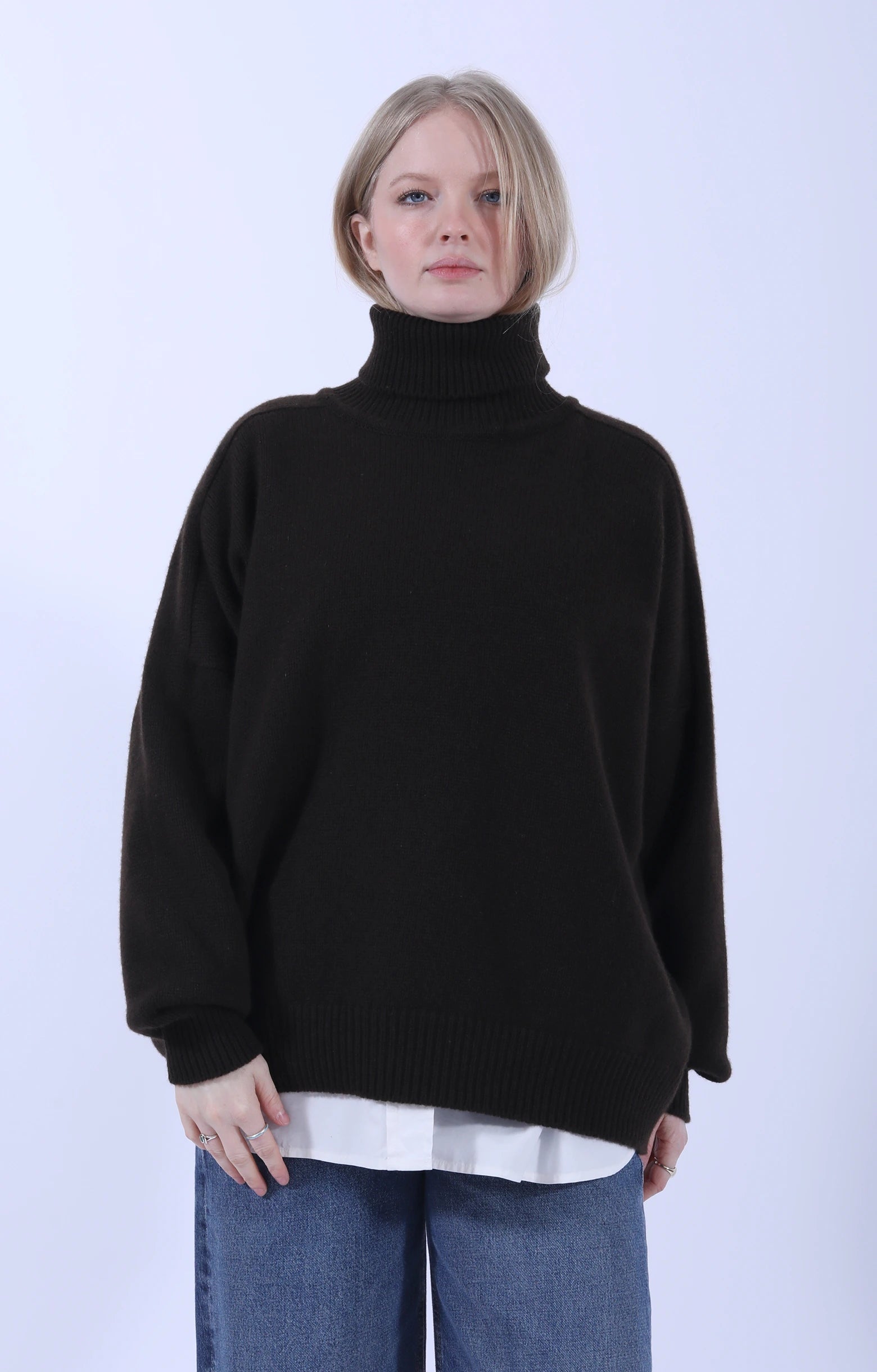 Meri Saddle Jumper Caffe
