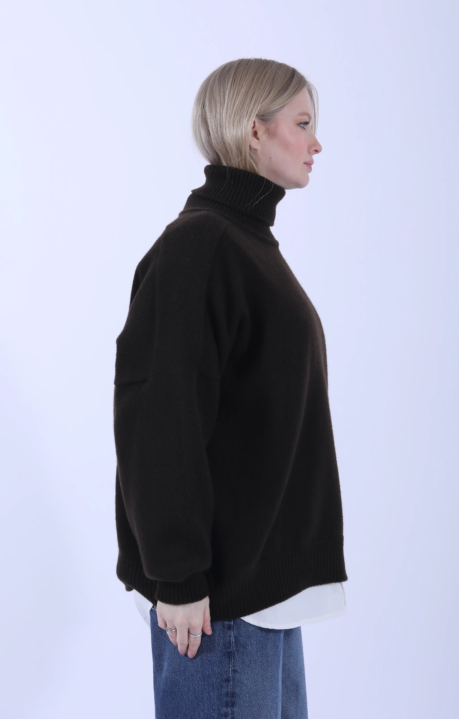 Meri Saddle Jumper Caffe