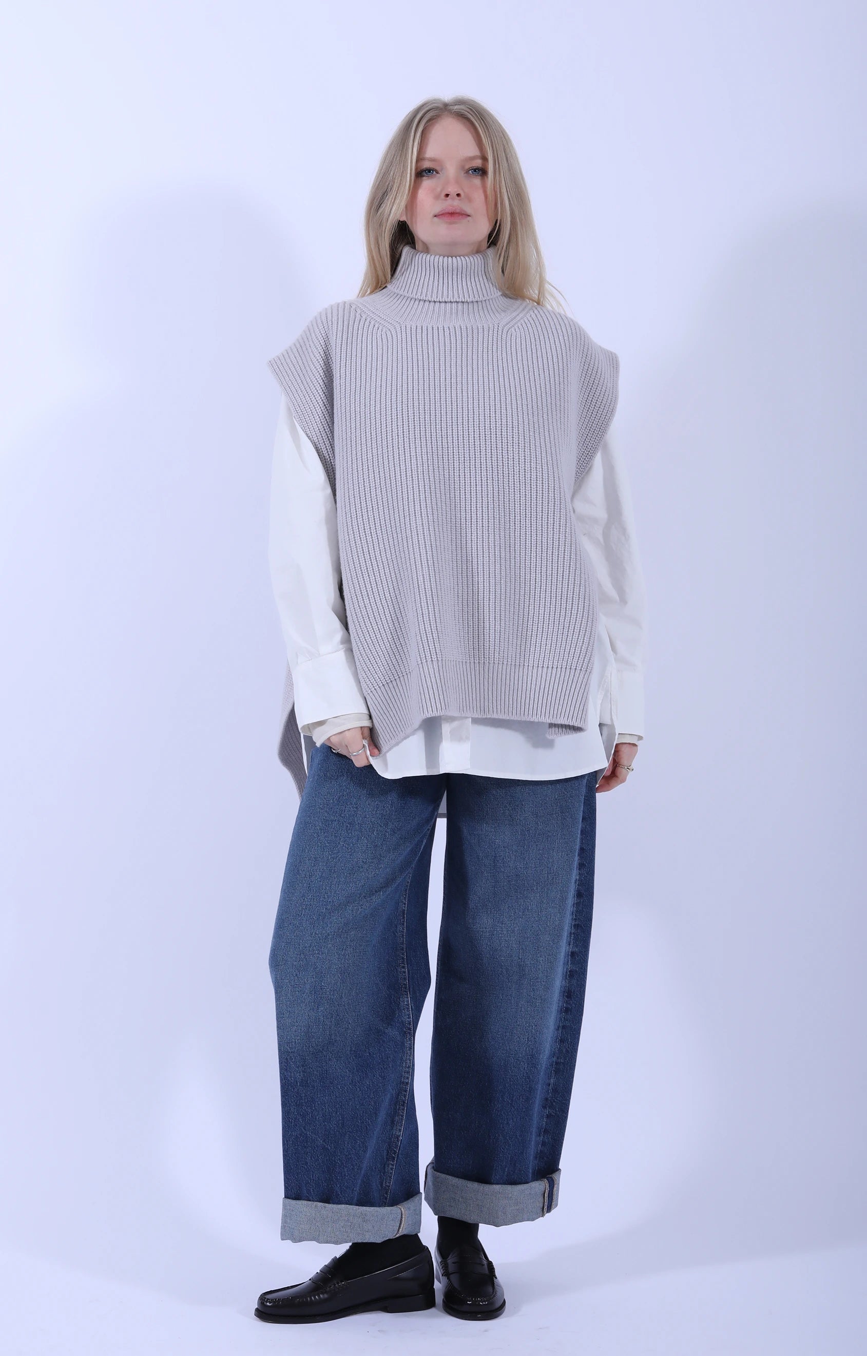 Meri Roll Neck Tabard Sasso