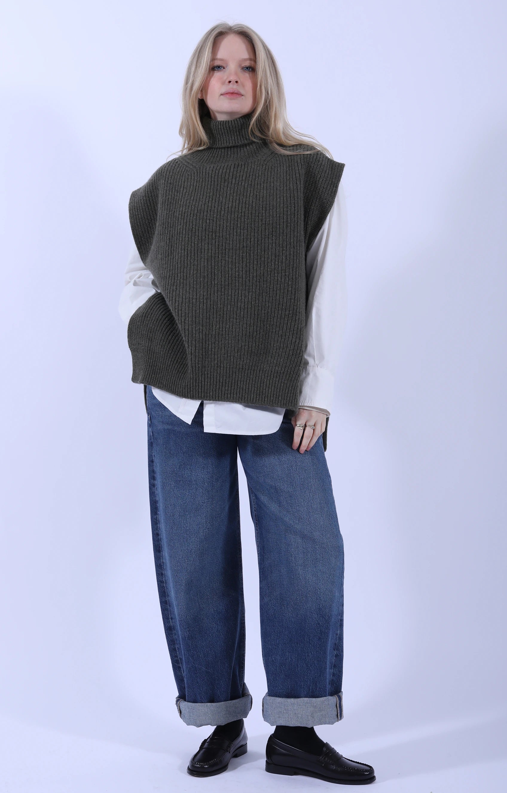 Meri Roll Neck Tabard Borneo