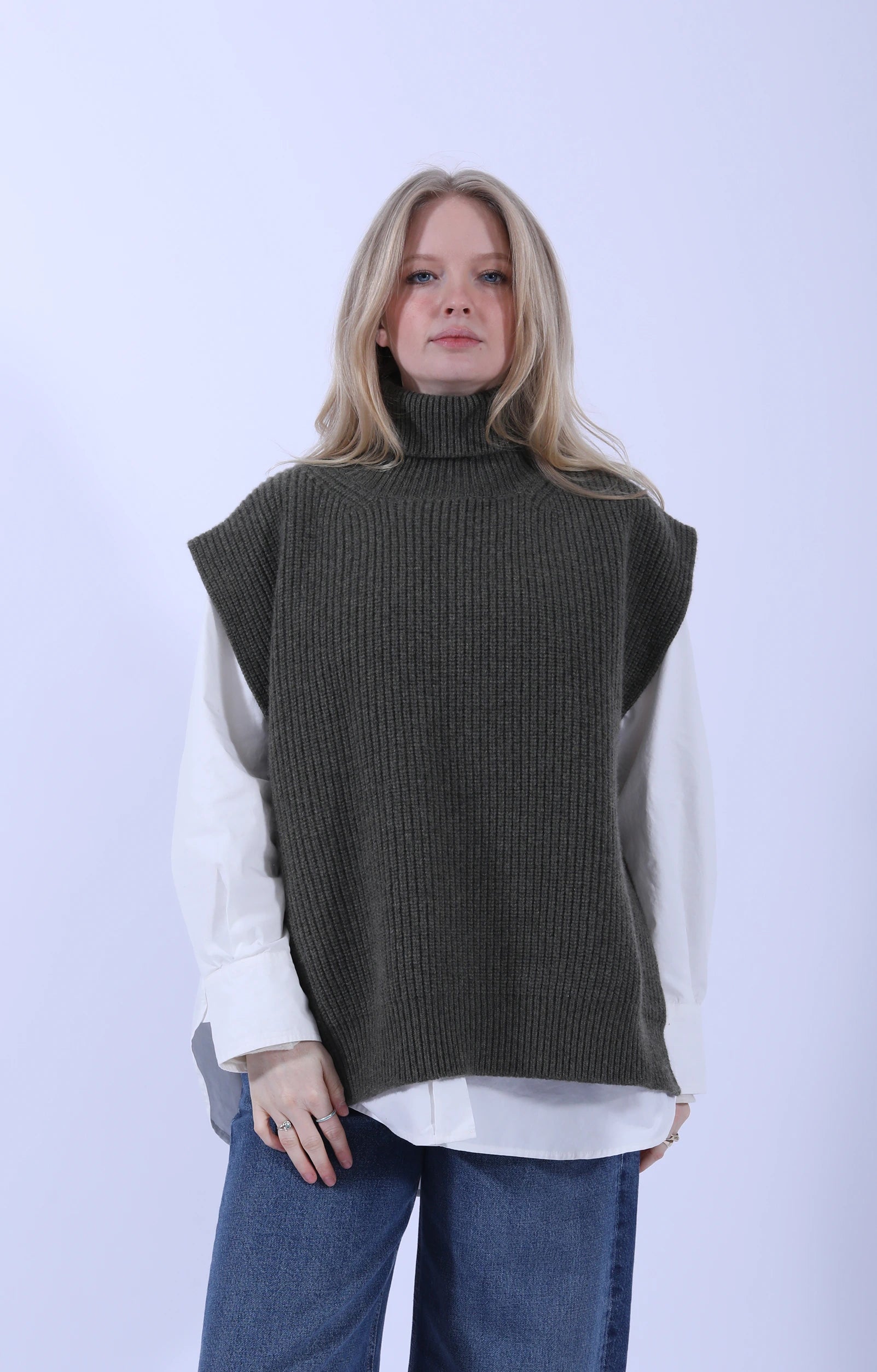 Meri Roll Neck Tabard Borneo