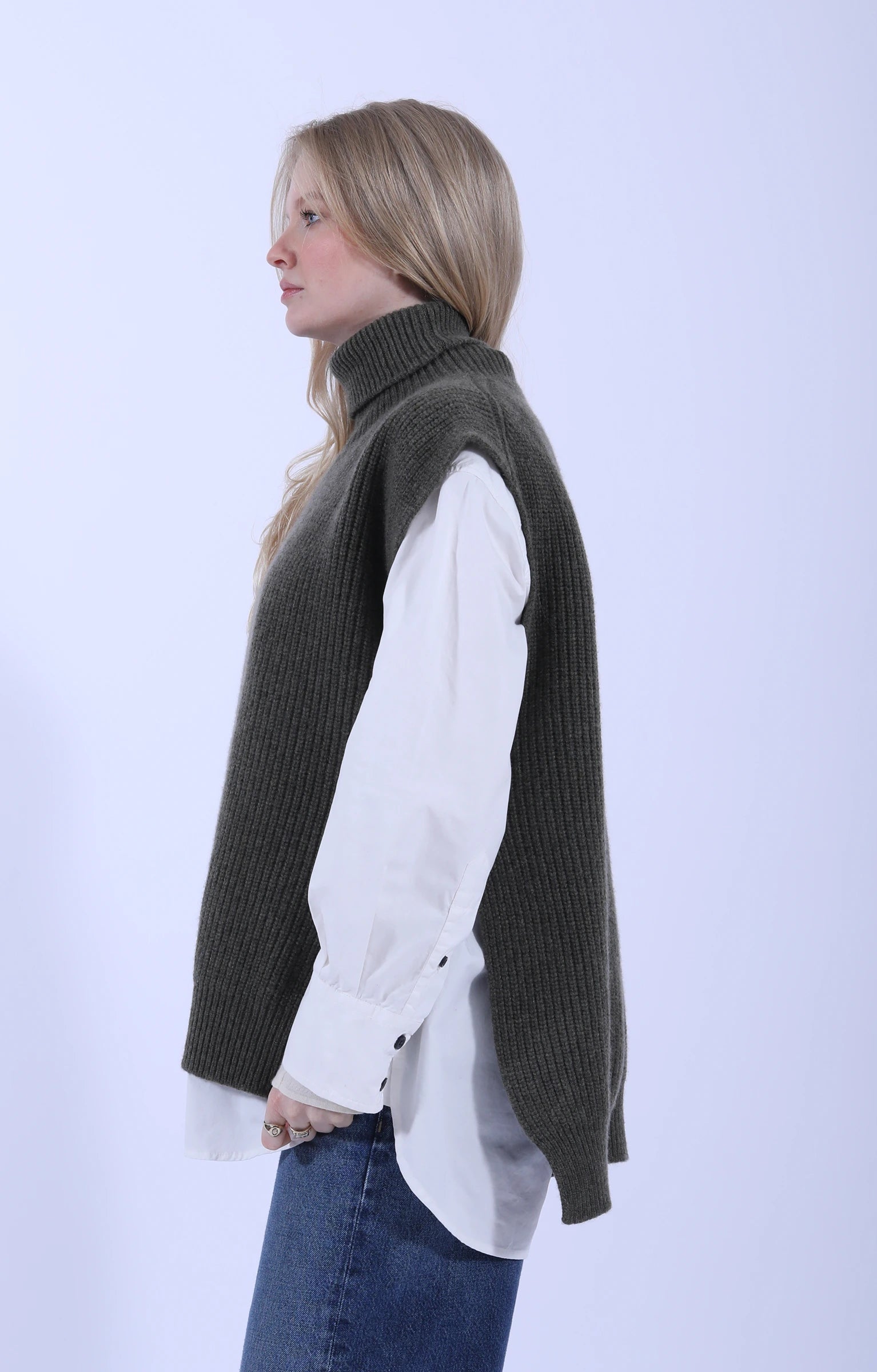 Meri Roll Neck Tabard Borneo