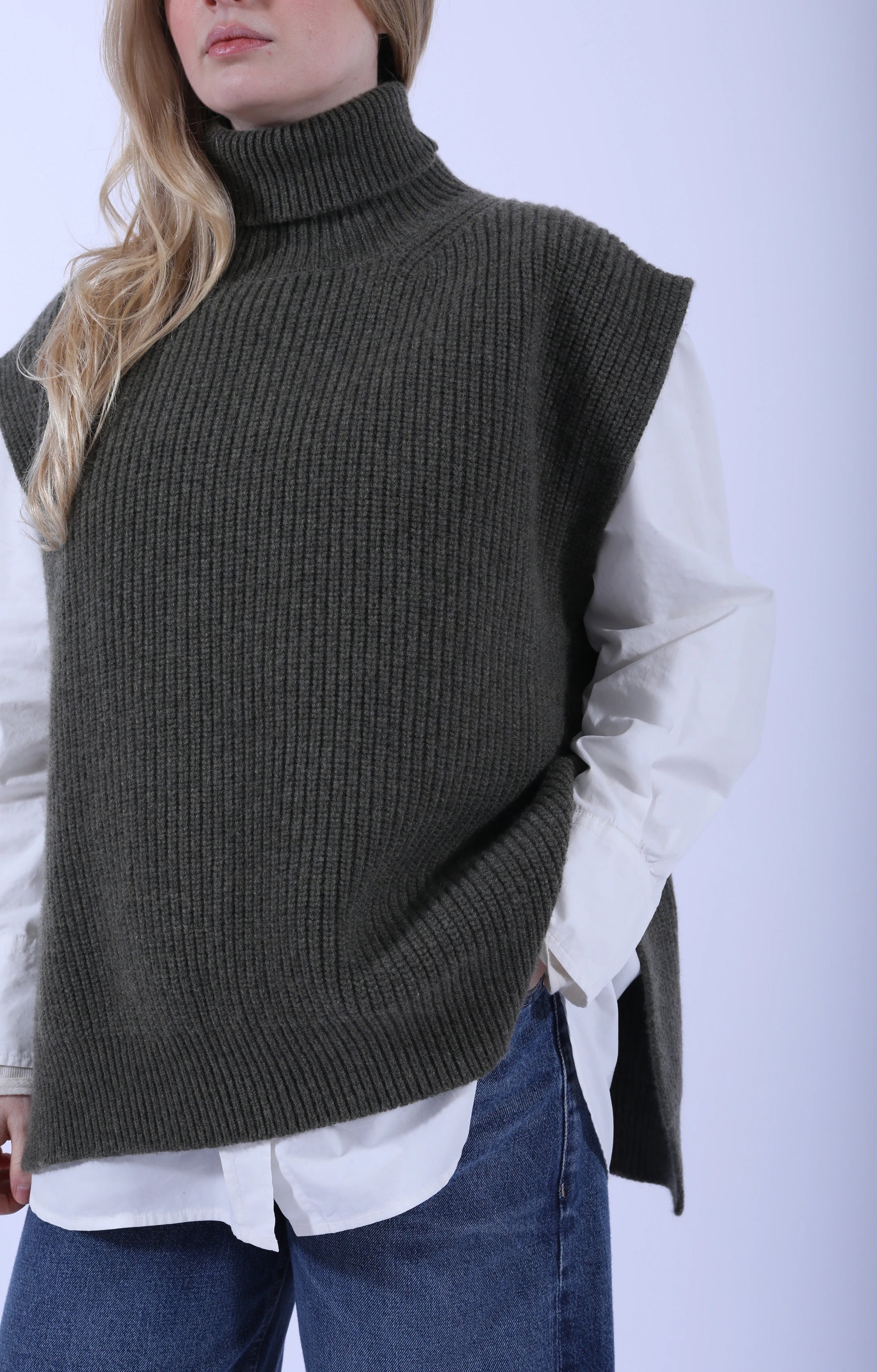 Meri Roll Neck Tabard Borneo