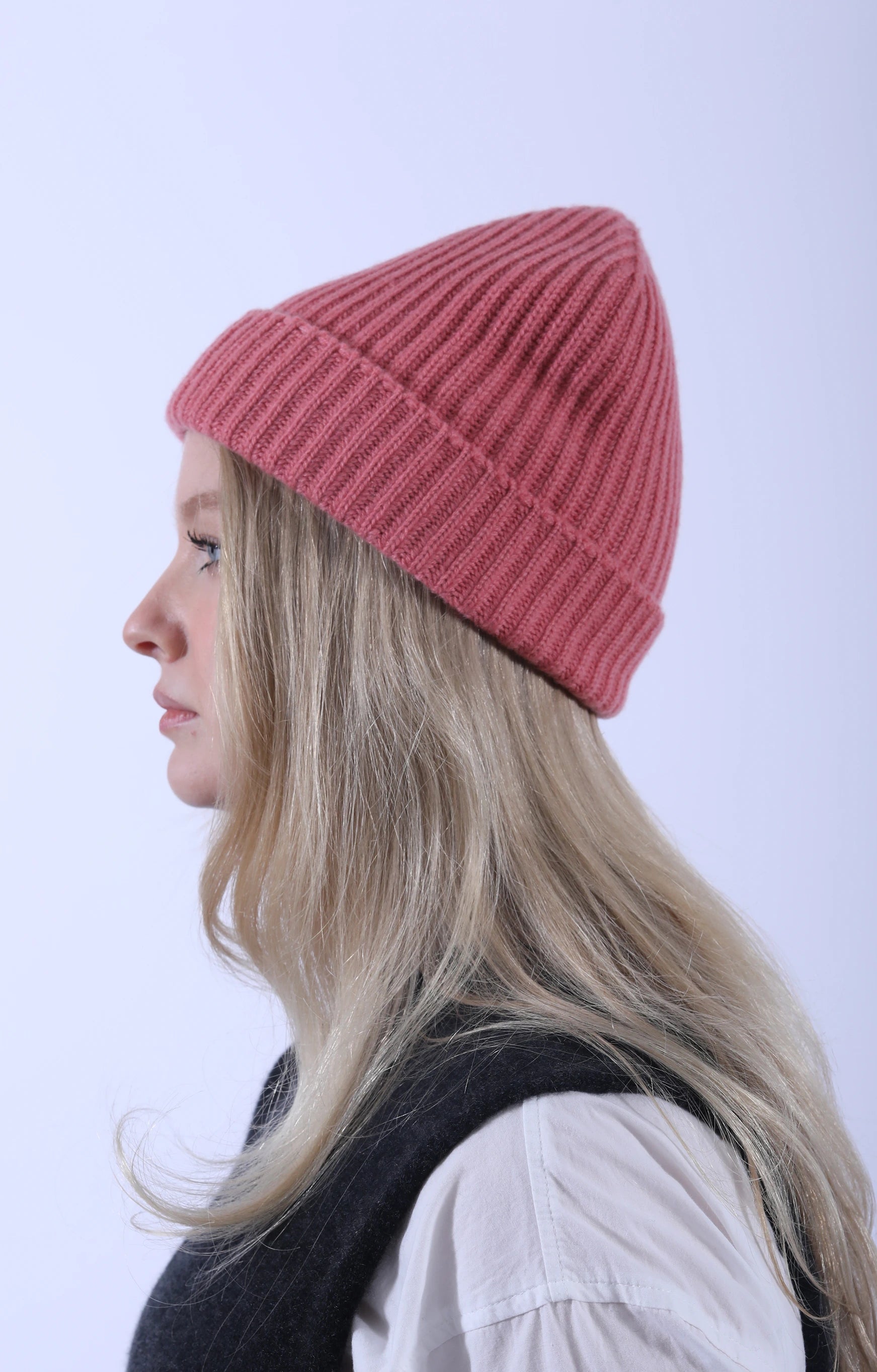 Cashmere Rib Beanie Sandrose