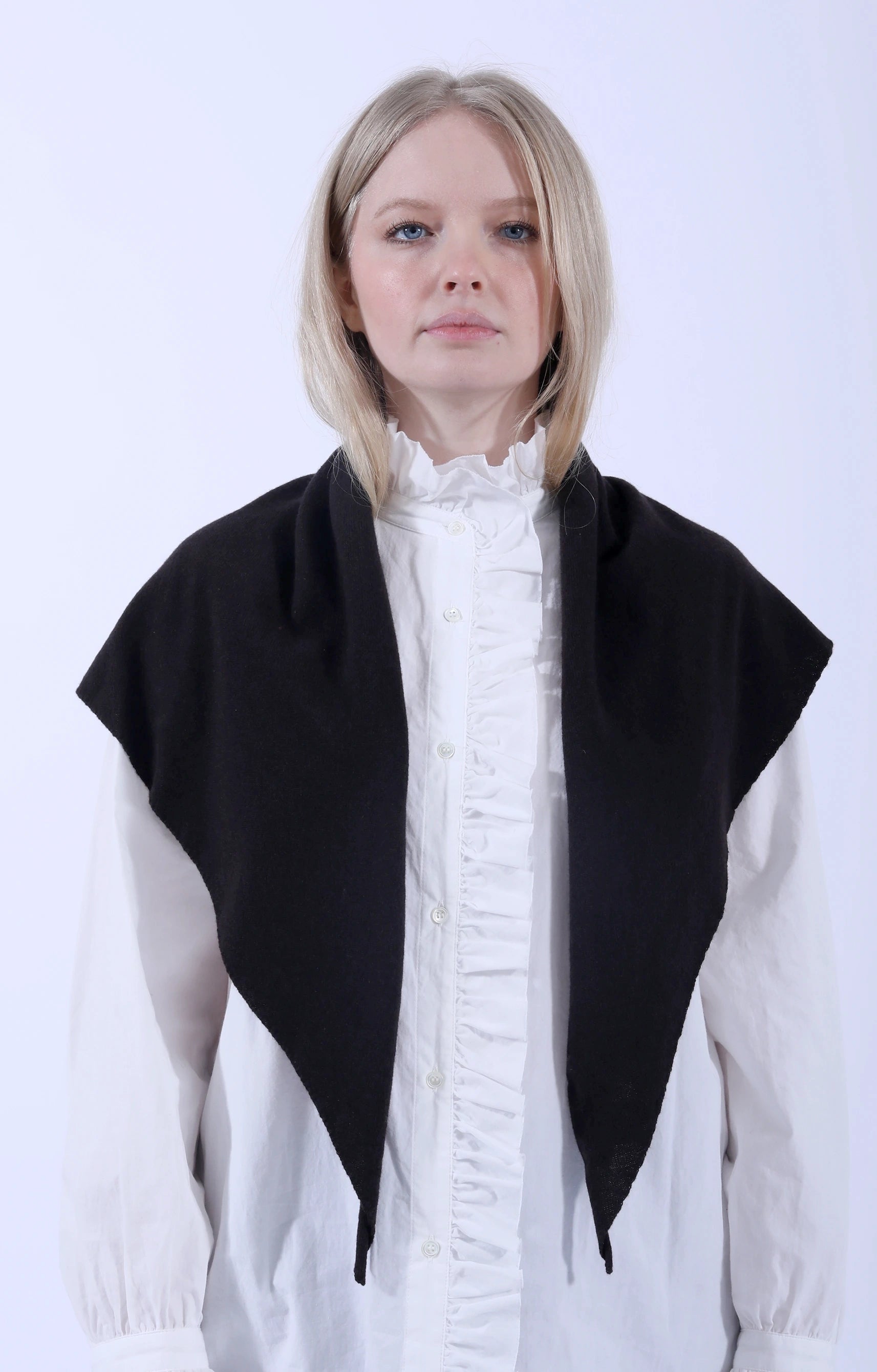 Cashmere Neckerchief Dark Brown