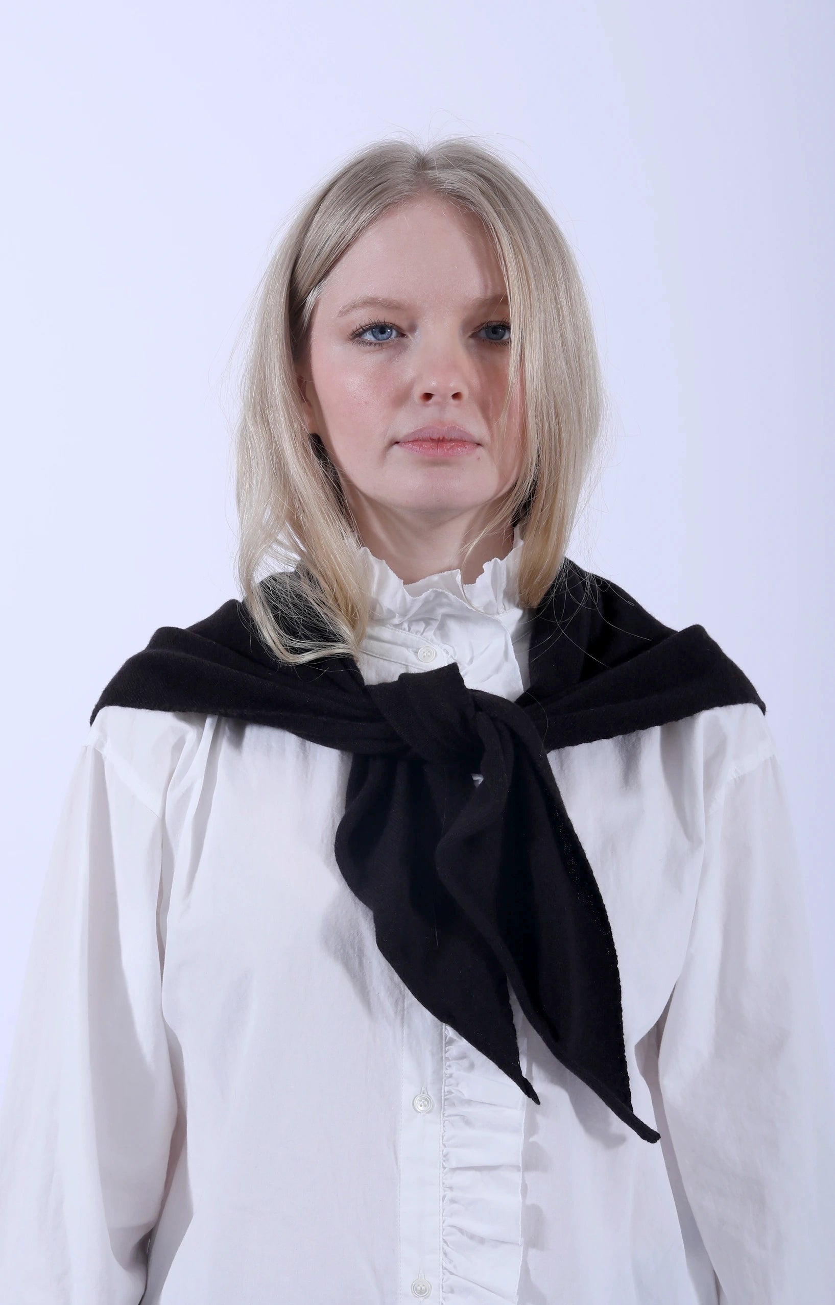 Cashmere Neckerchief Dark Brown