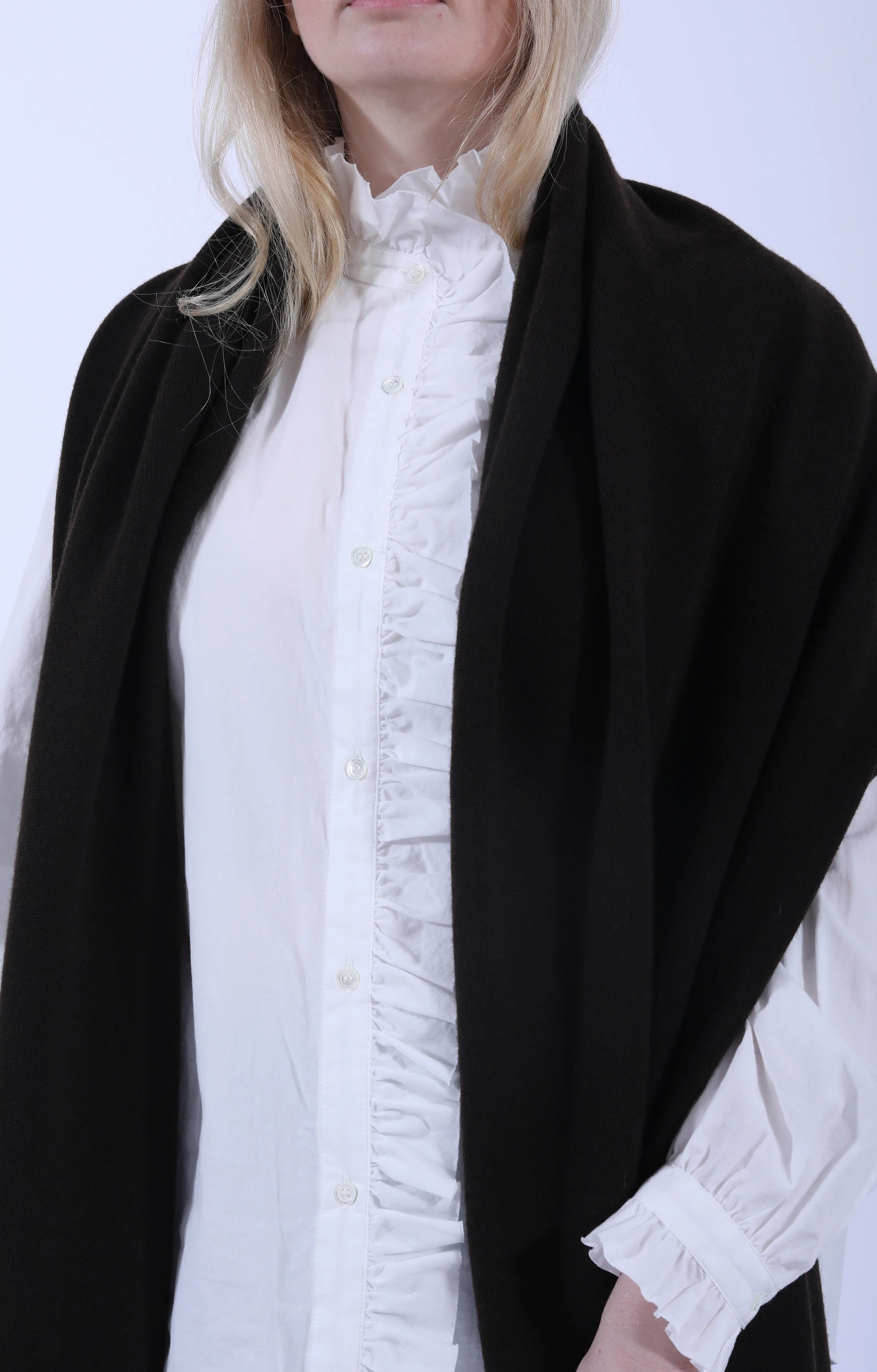 Selvedge Rib Scarf Caffe