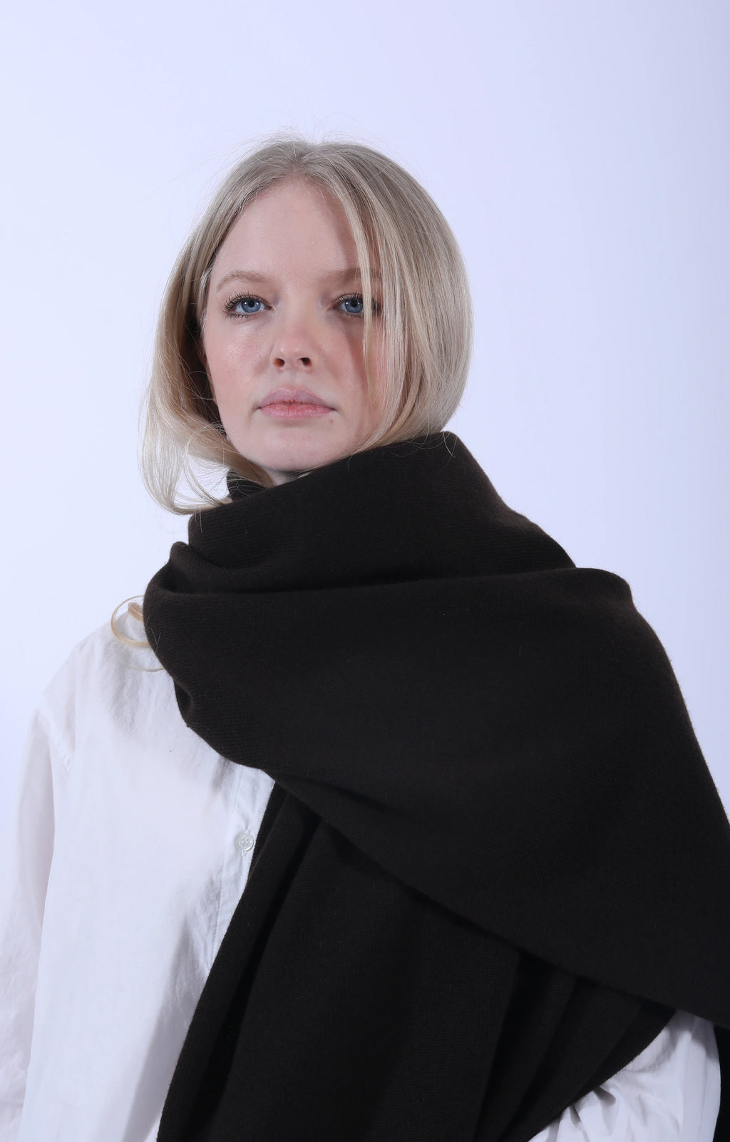 Selvedge Rib Scarf Caffe