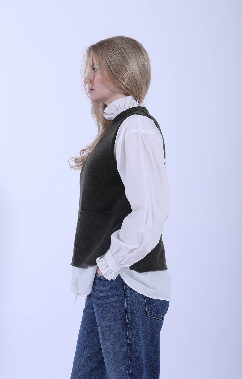 Tabard Vest w/ Pocket Loden