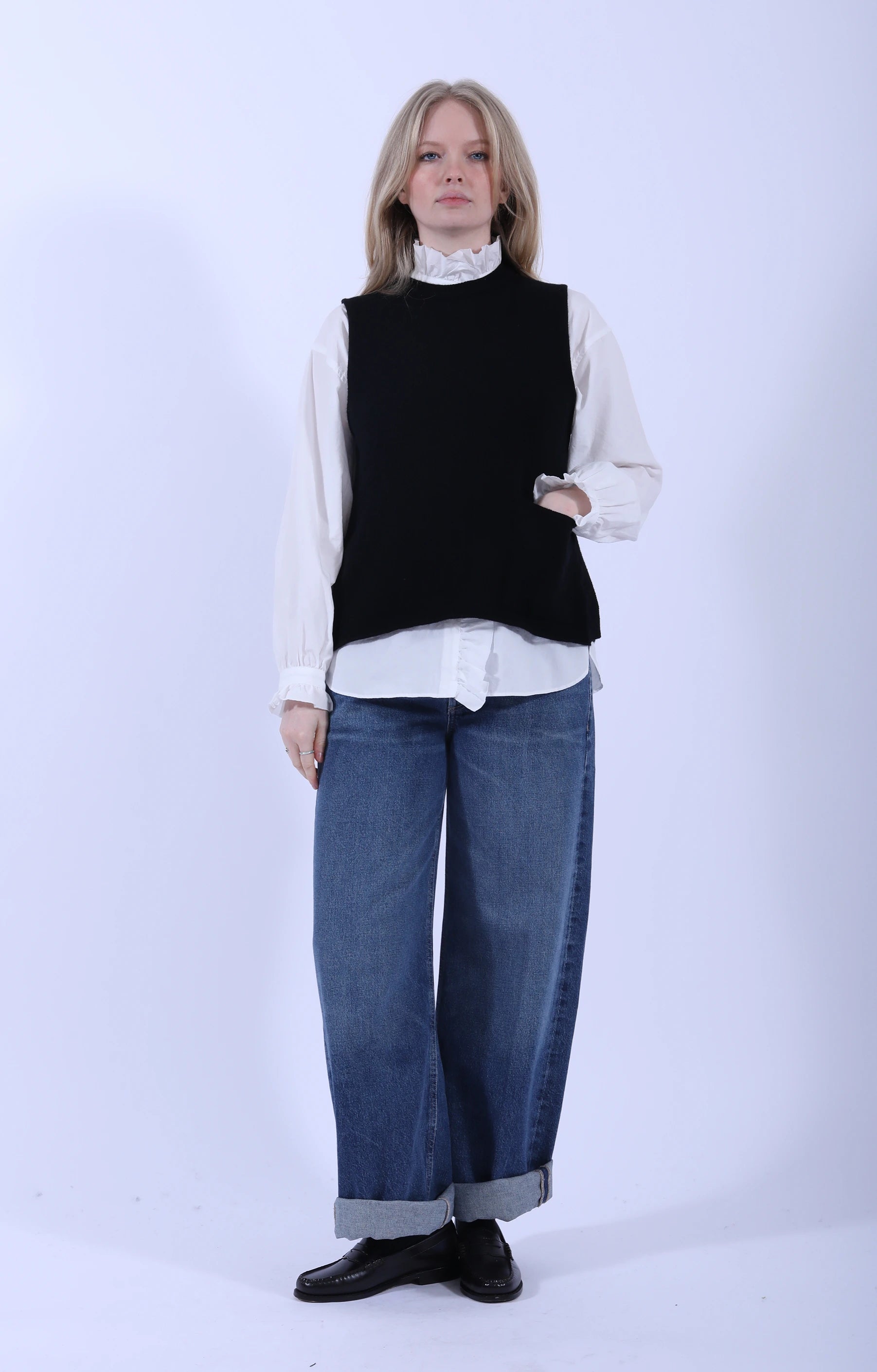 Tabard Vest w/ Pocket Black