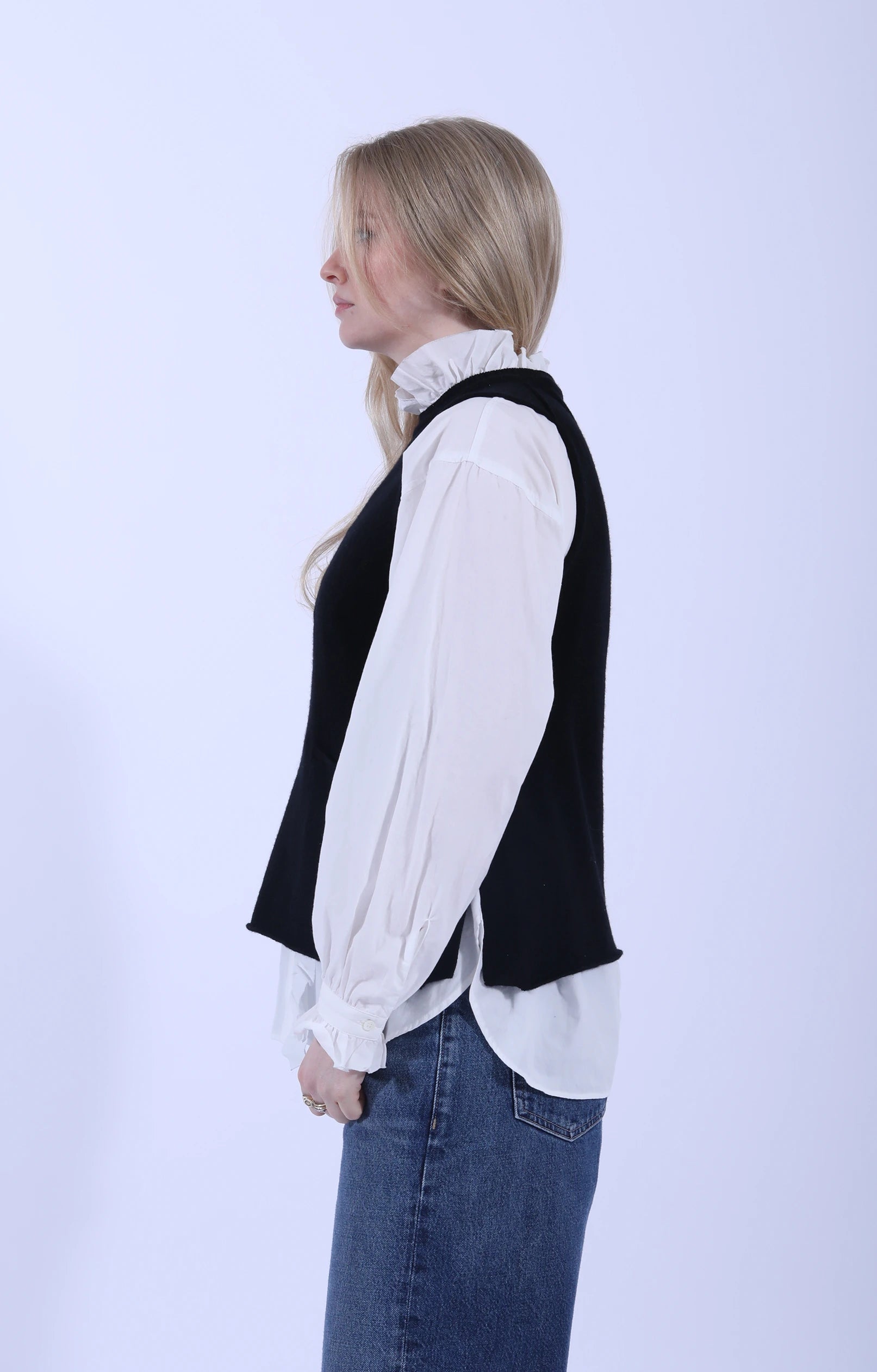 Tabard Vest w/ Pocket Black