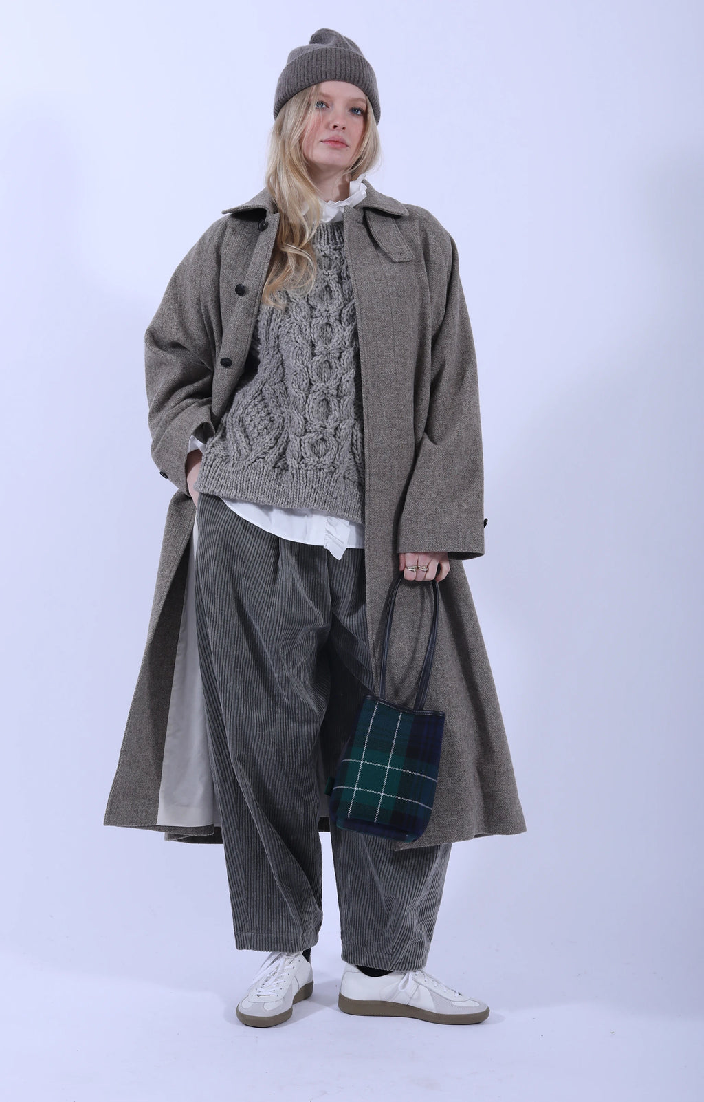 Wool Bal Coat Beige