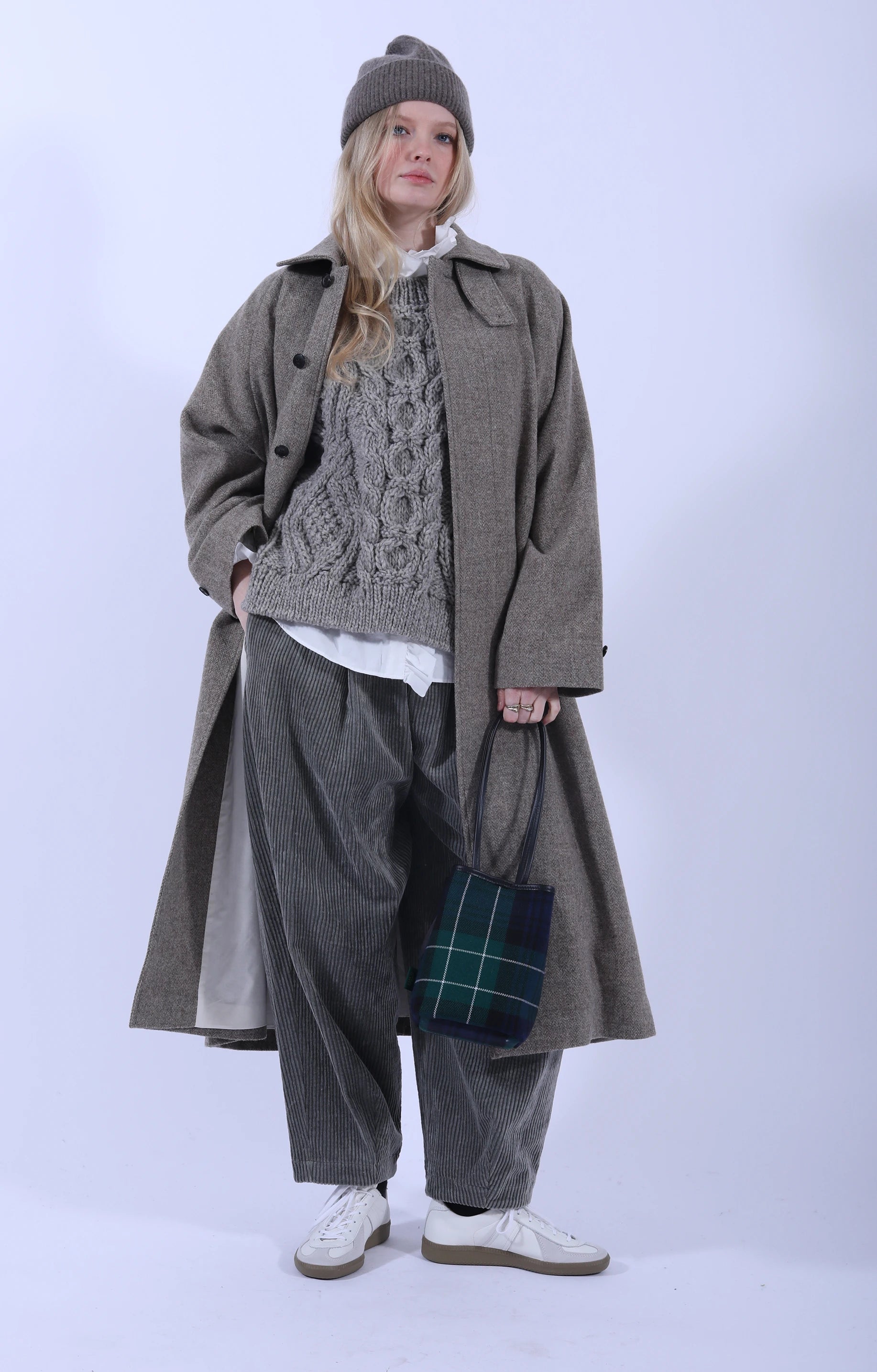 Wool Bal Coat Beige