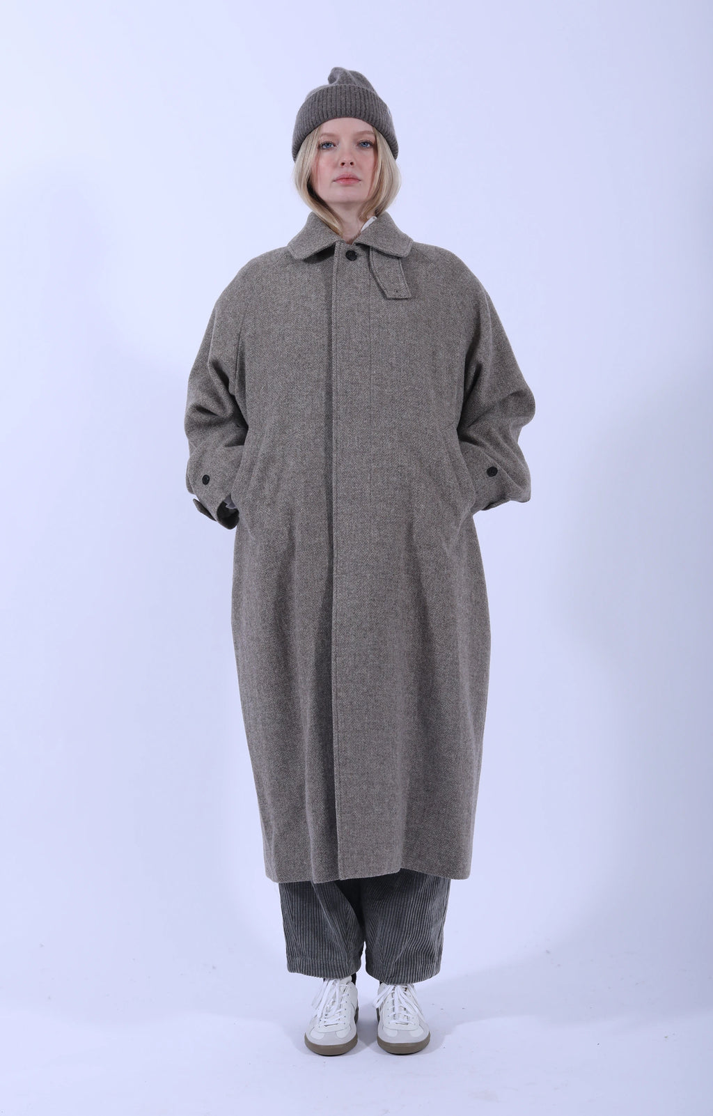 Wool Bal Coat Beige