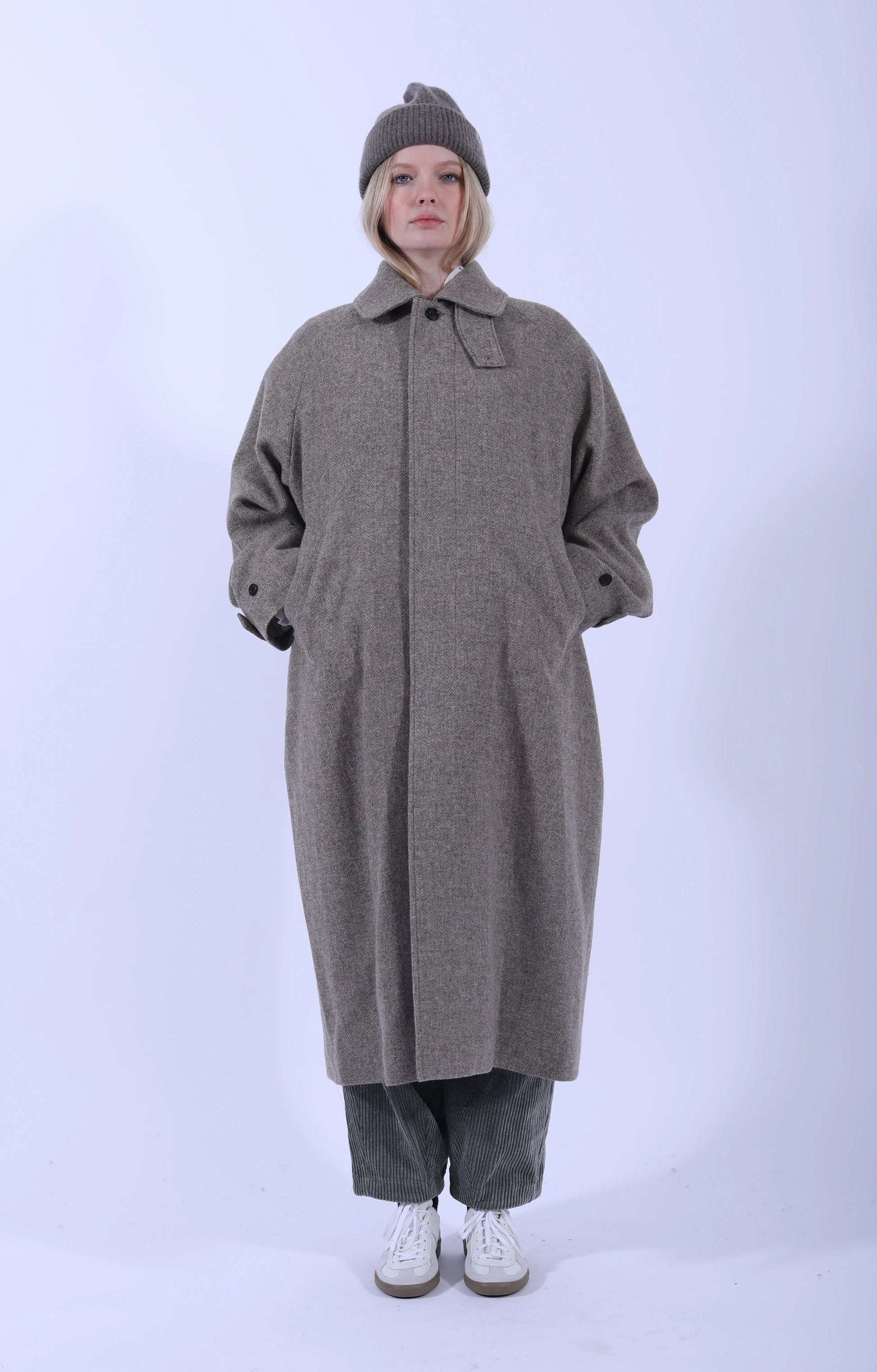 Wool Bal Coat Beige